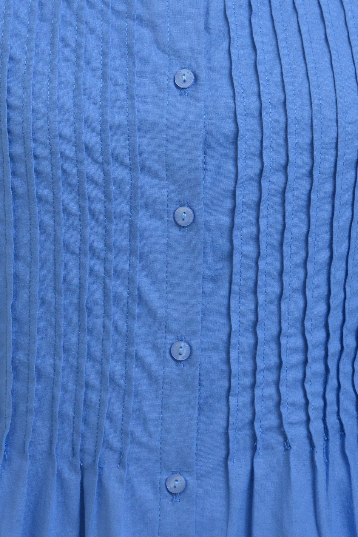 Milano Italy Langarmbluse BLOUSE W/ PINTUCKS A