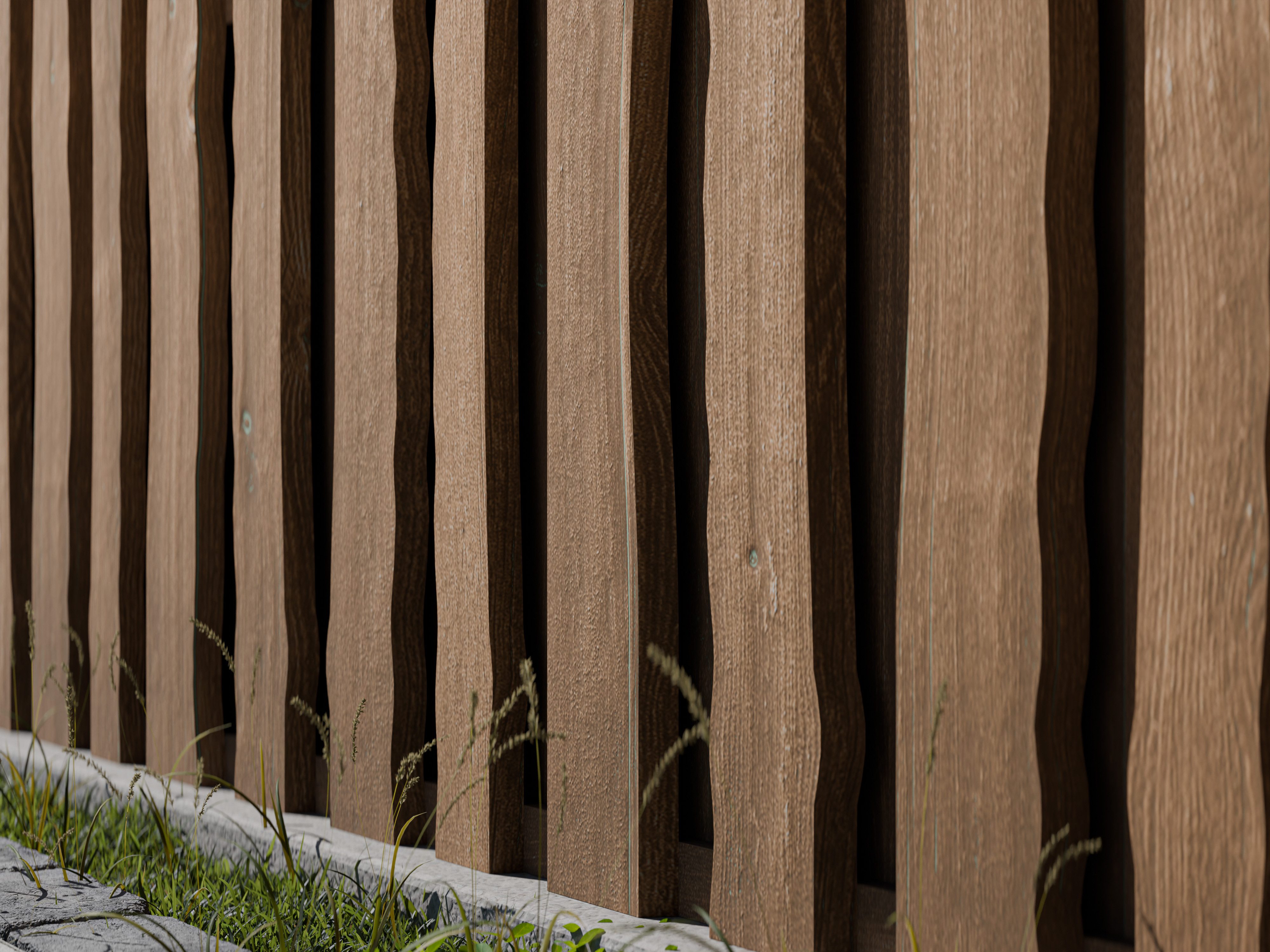 Woodtex Sichtschutzelement WOODTEX Holz Sichtschutzzaun Nadelholz Braun blickdicht