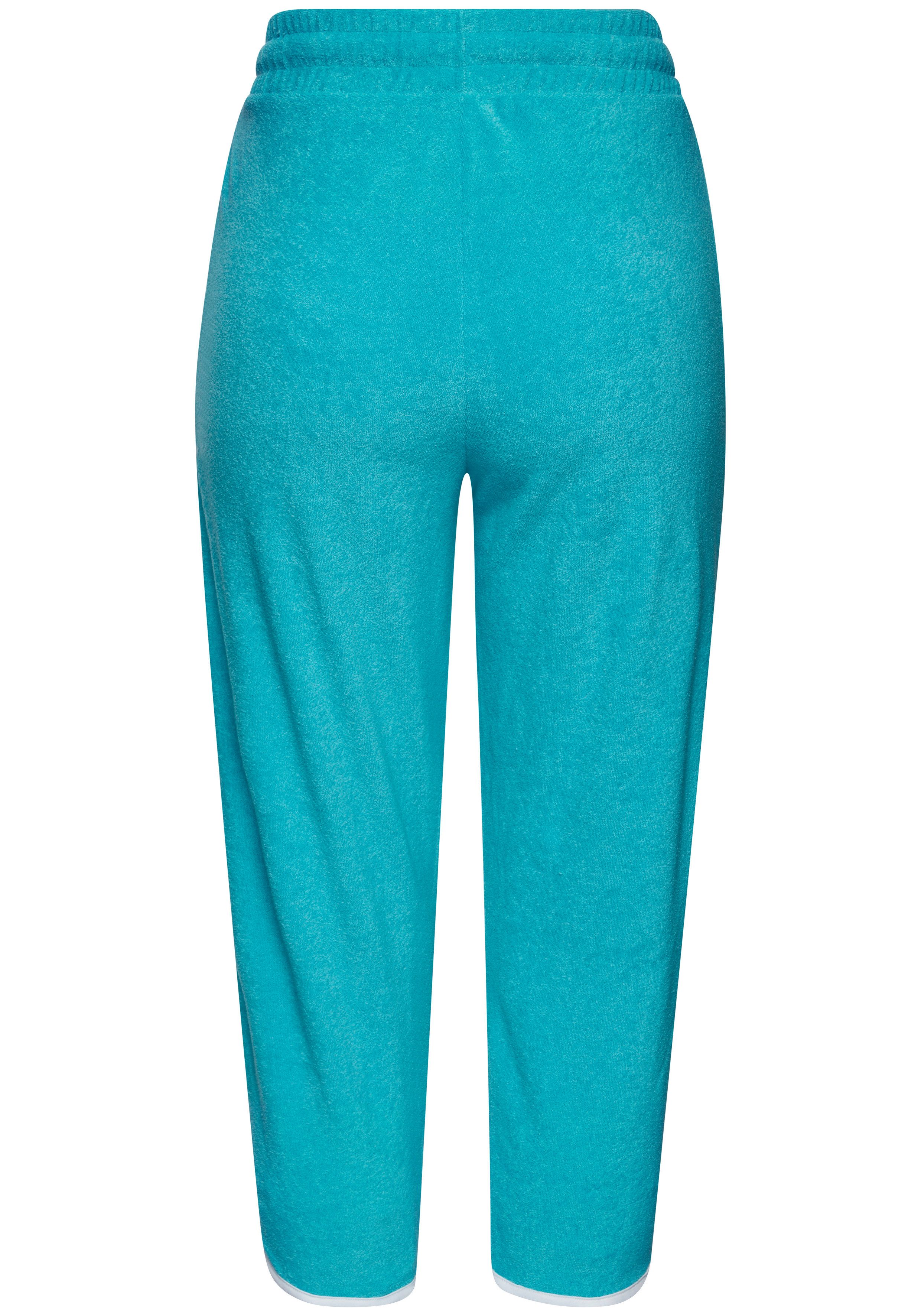KangaROOS Relax-Caprihose mit sportlichem Seitenstreifen und weichem Frottee Material – Bild 4 von 5