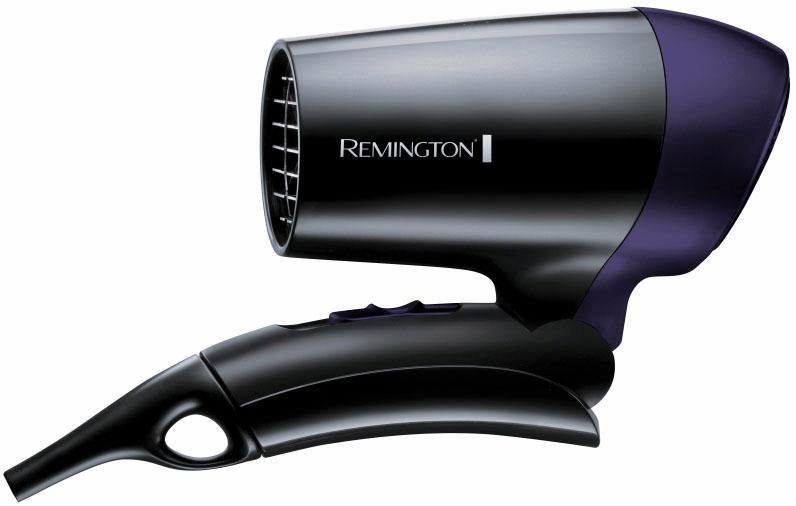 Remington Haartrockner D2400, 1400 W, Extrem kleiner Reisehaartrockner [klein & stark & für Reisen,Diffusor] schwarz|silberfarben
