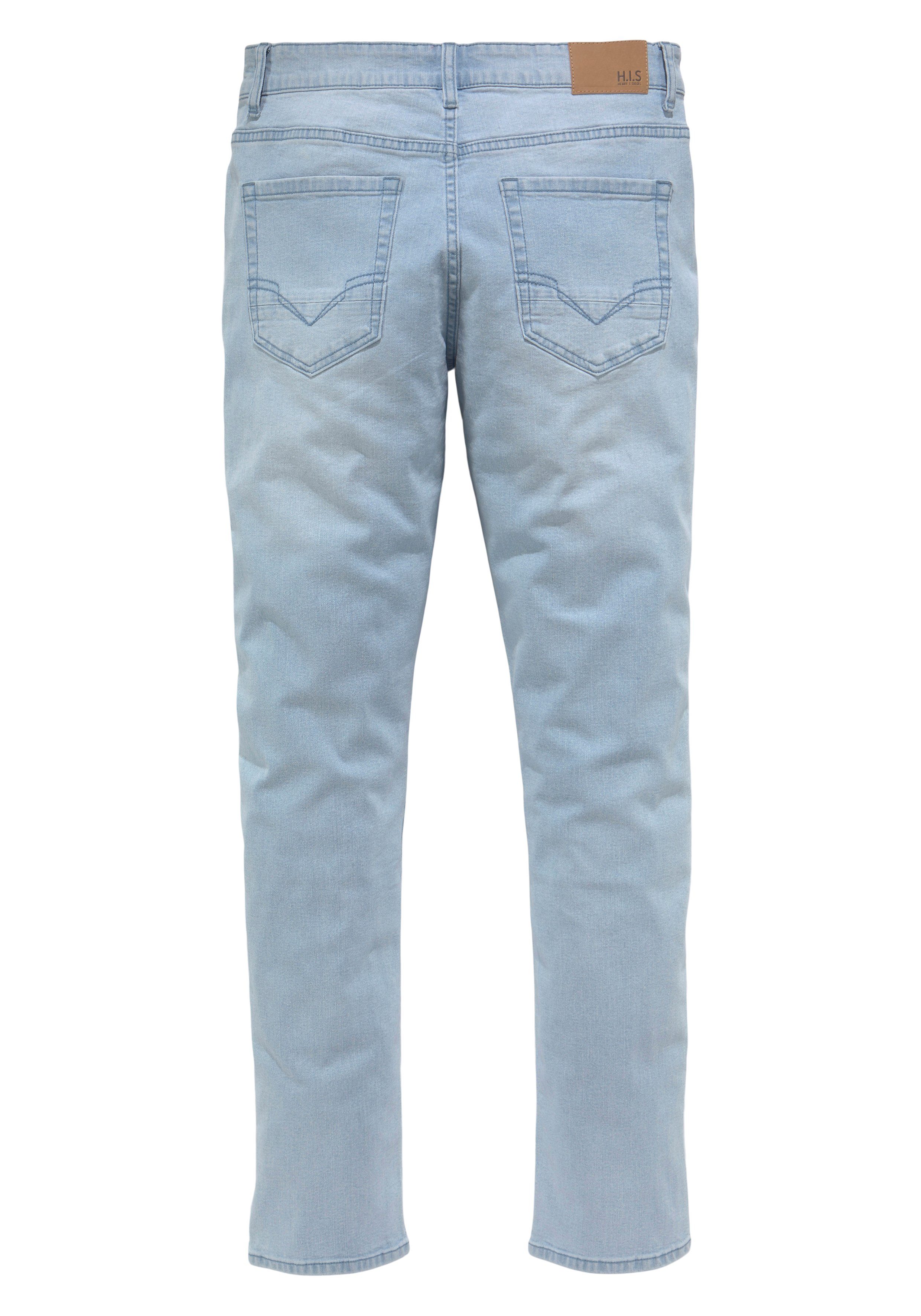 H.I.S Slim-fit-Jeans FLUSH schmale Beinform, mit Used-Effekten, niedrige Leibhöhe – Bild 5 von 5