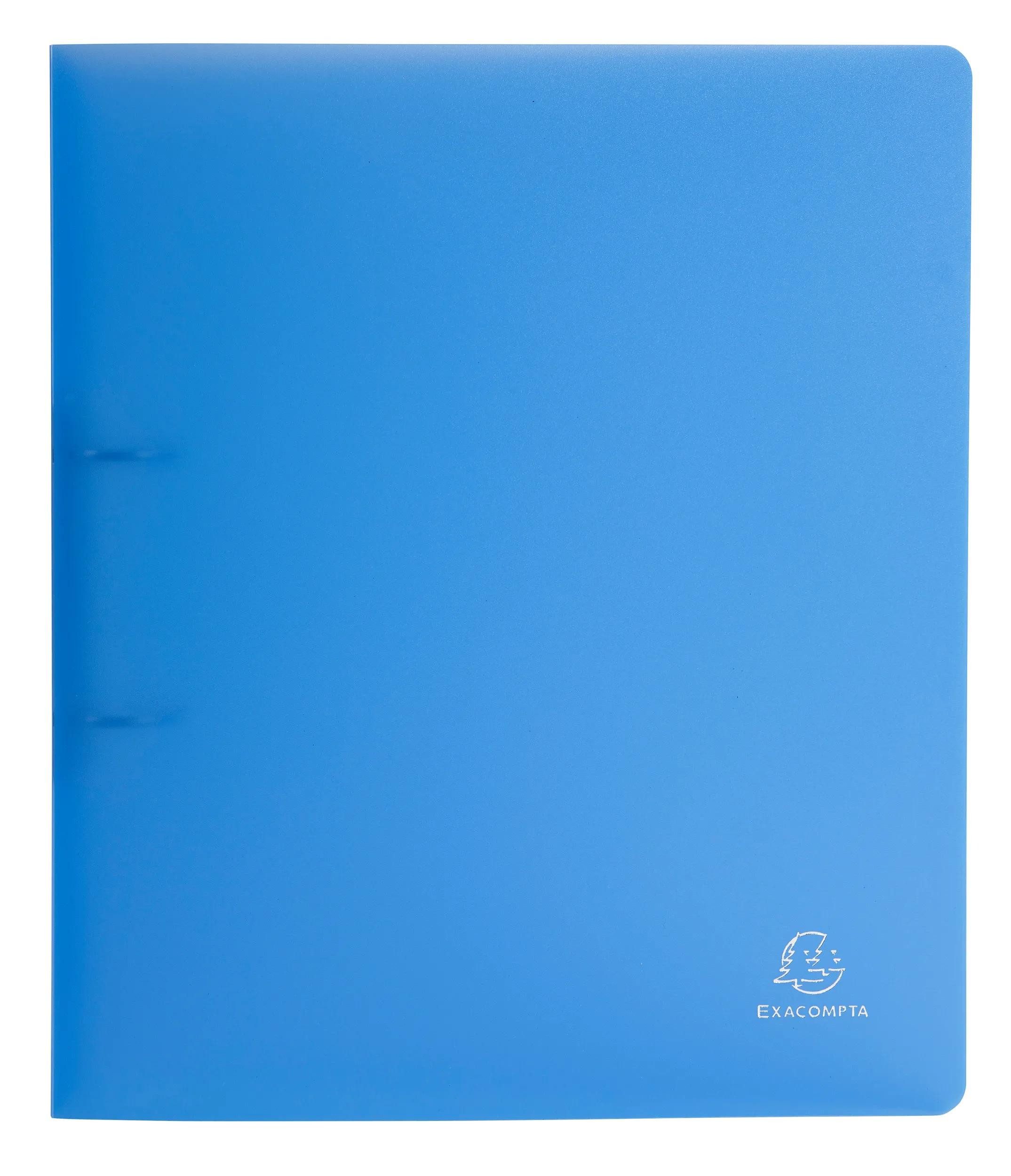 Ringbuchmappe 15x Ringbuch PP 700µ + 2 Ringen 30mm, Rücken 40mm, A4, Blau, 54362E