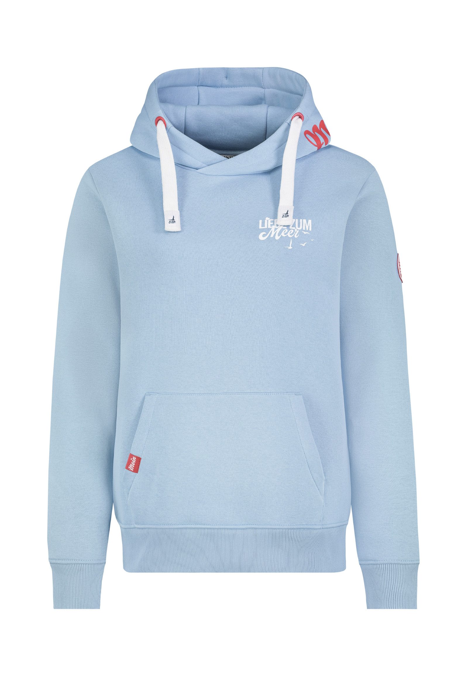 Eight2Nine Kapuzenpullover Damen Hoodie mit Küstenbackprint Sweater, Kapuze günstig online kaufen
