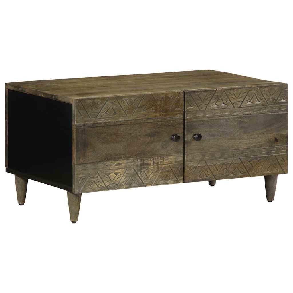 vidaXL Couchtisch Couchtisch Hellgrau 80x50x40 cm Massivholz (1-St)