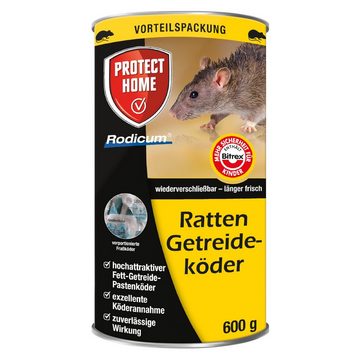 ZGM Gift-Rattenköder Set zur Rattenbekämpfung - Ratten Köderstation + Rodicum Getreideköder