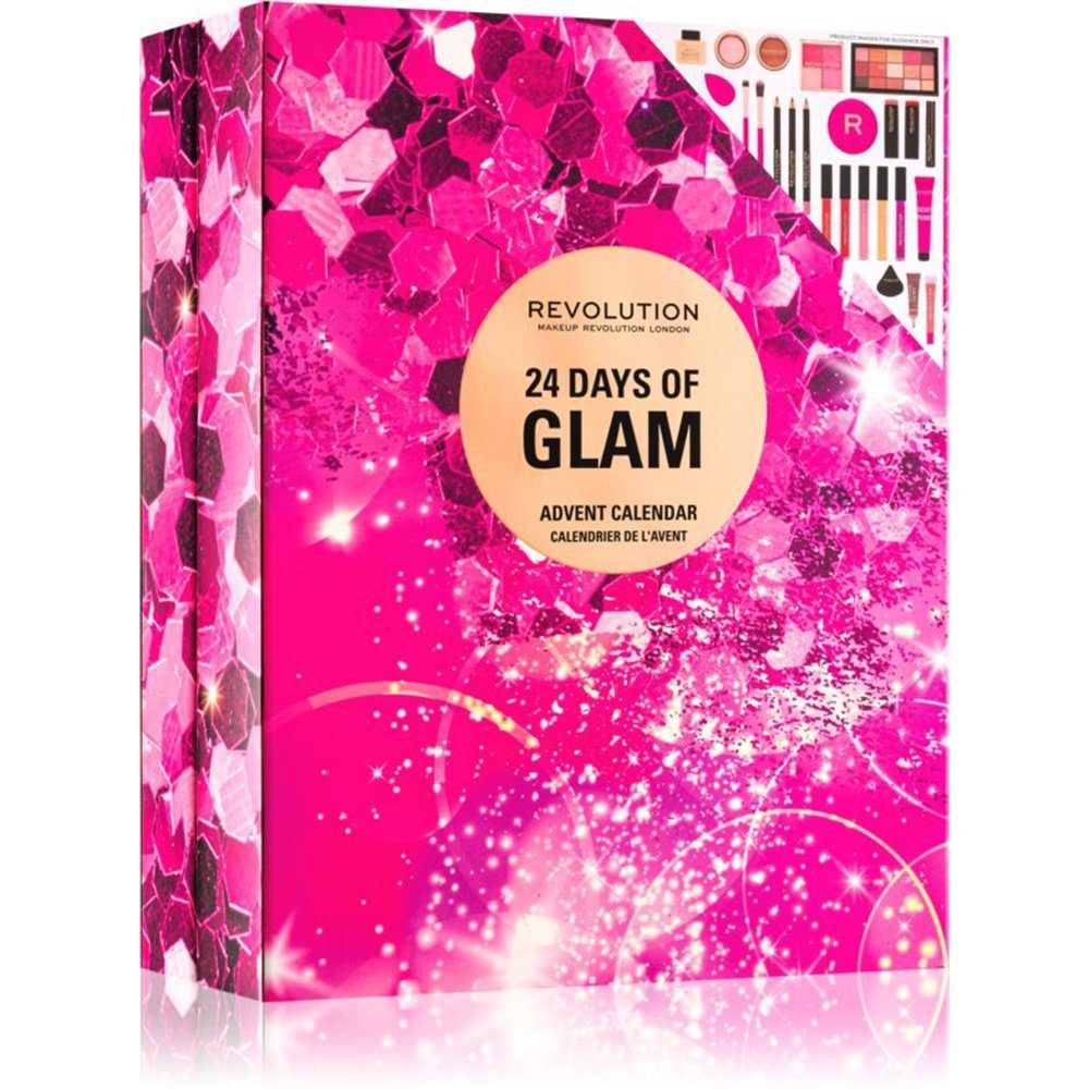 Makeup Revolution London Adventskalender 24 Days Of Glam Frauen  Luxusprodukte (24-tlg) | Adventskalender für Männer