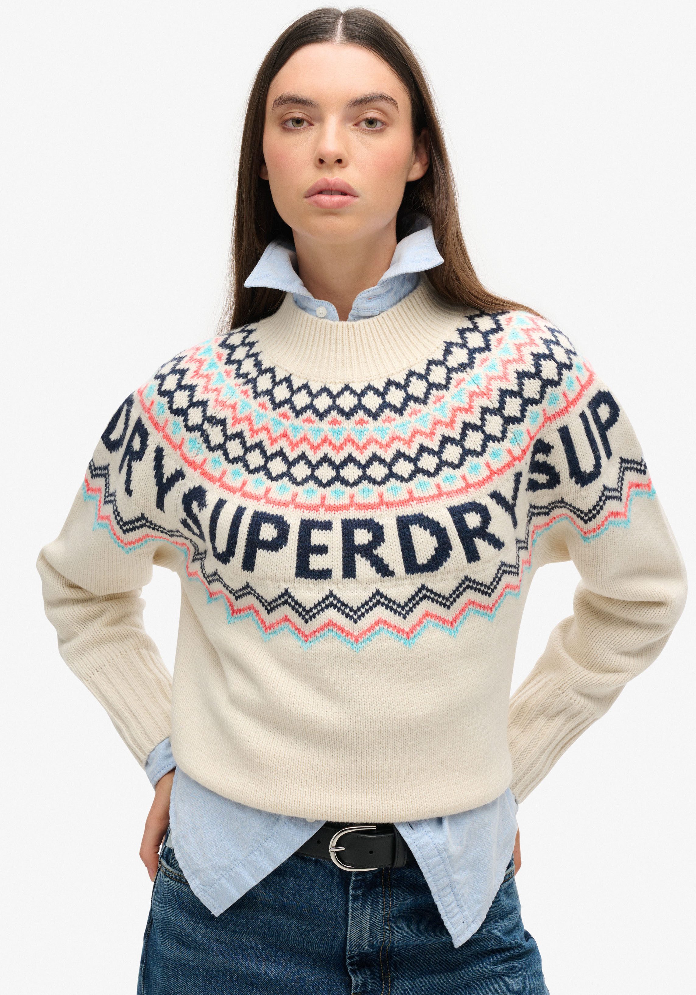 Superdry Strickpullover BRANDED JUMPER günstig online kaufen