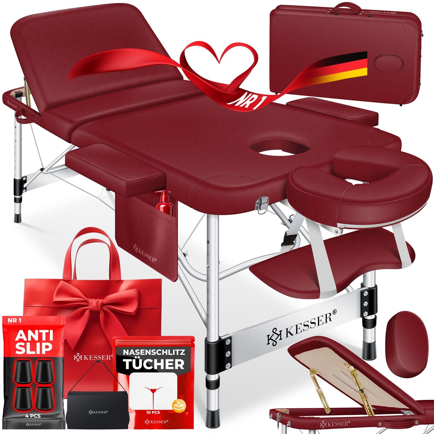 Artikel klicken und genauer betrachten! - KESSER Massageliege höhenverstellbare Anpassung, maximalen Liegekomfort, Mobilität und Flexibilität, vielseitige Anpassungsmöglichkeiten sowie Widerstandsfähigkeit gegen Wasser und Öl für ein luxuriöses und vielseitiges Massage- und Wellness-Erlebnis   Gönnen Sie sich Luxus und Komfort mit KESSER   Produkt-Highlights:   • Höhenverstellbarkeit für individuellen Komfort • Maximale Liegekomfort dank großzügiger Verstellbarkeit • Mobiles Design für F | im Online Shop kaufen