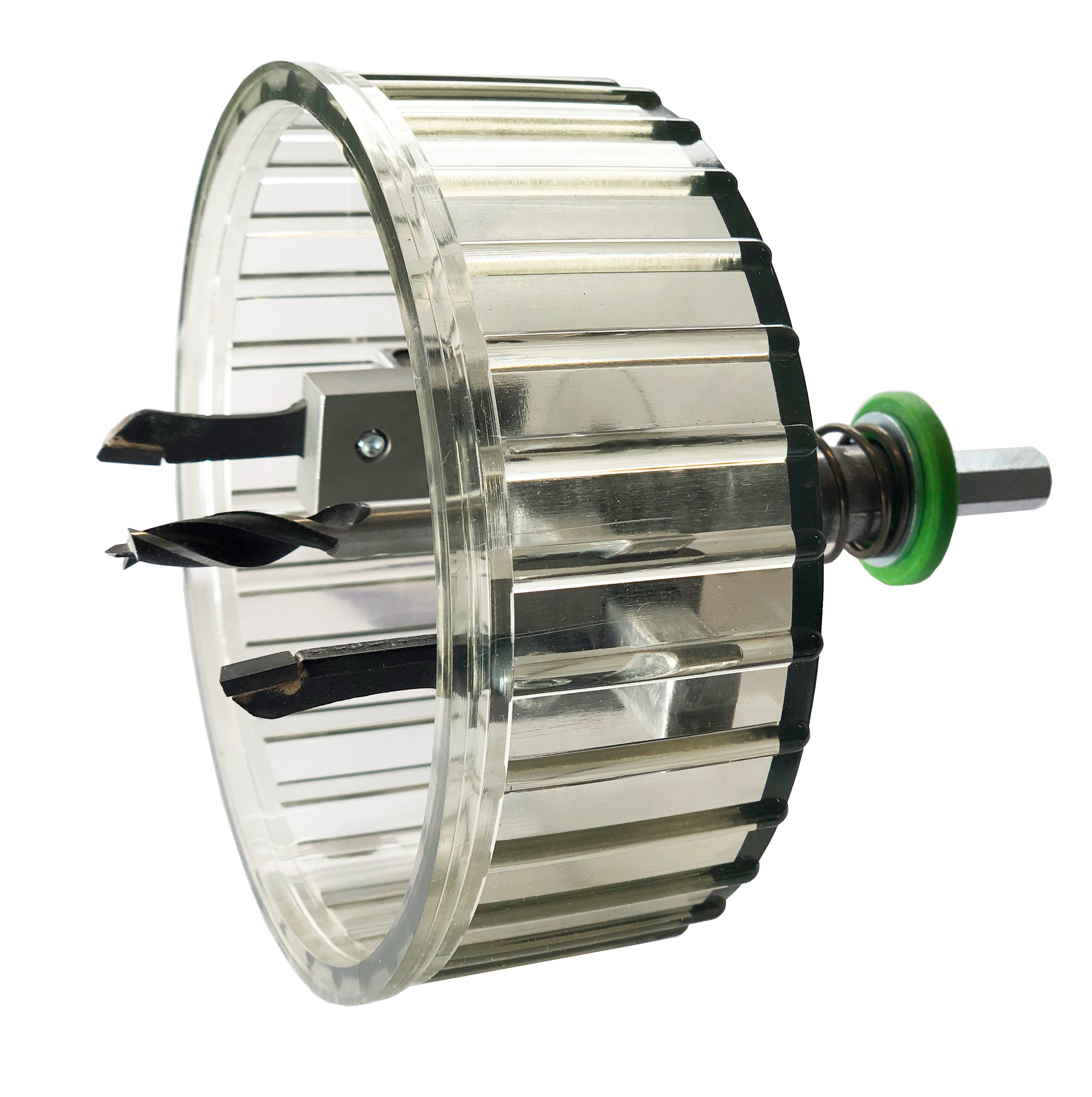 BERG TECTOOL Кругоріз BERG HARTMETALL-KREISSCHNEIDER HKS PROFI - 35-105MM, (1-tlg), inkl. Sicherheitskorb und einem 8 mm CV-Zentrierbohrer ausgestatt