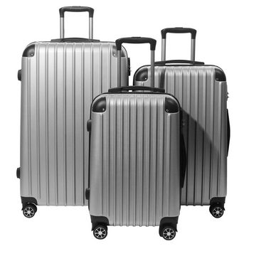 Zedelmaier Trolleyset Reisekoffer Trolley Handgepäck hartschalenkoffer set 4-Rollen, (Set, 3pcs, M/L/XL), Hartschale, ABS-Kabine, Leichtgewicht, Zahlenschloss