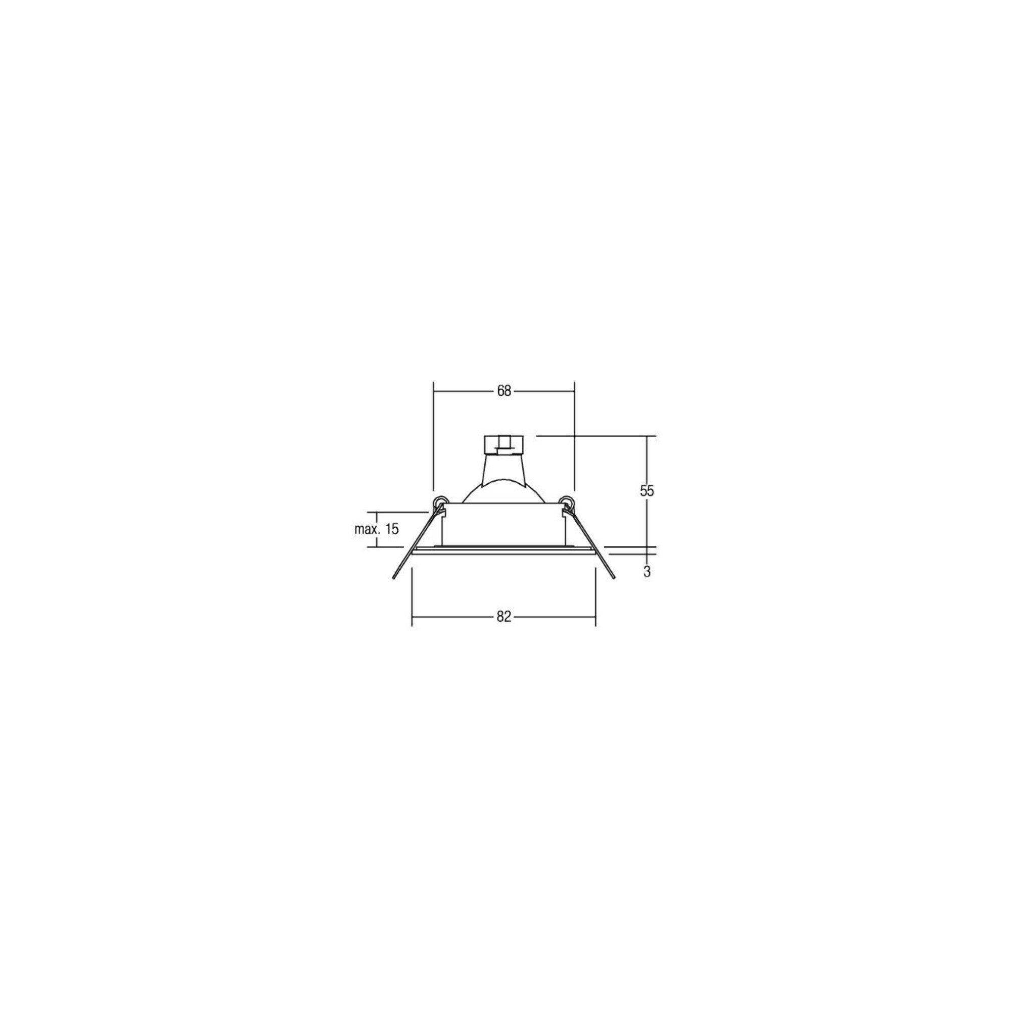 Brumberg Brumberg Leuchten NV-Einbauleuchte 50W GX5,3 edelstahl 26004220 Installationskabel