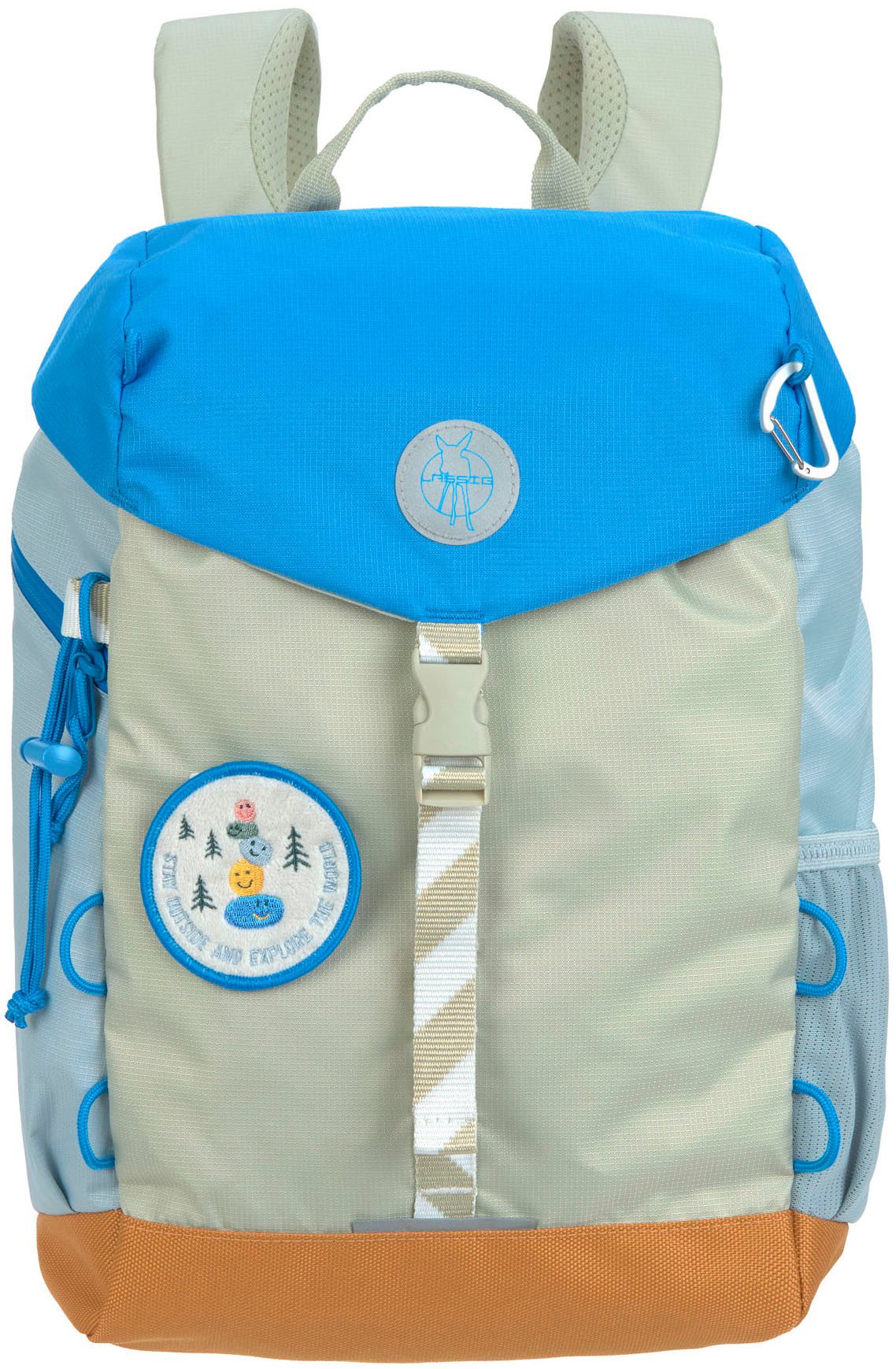 LÄSSIG Kinderrucksack Sunny Explorer Big Outdoor Backpack 14 l, mit integriertem Regenschutz und thermoisolierter Sitzunterlage
