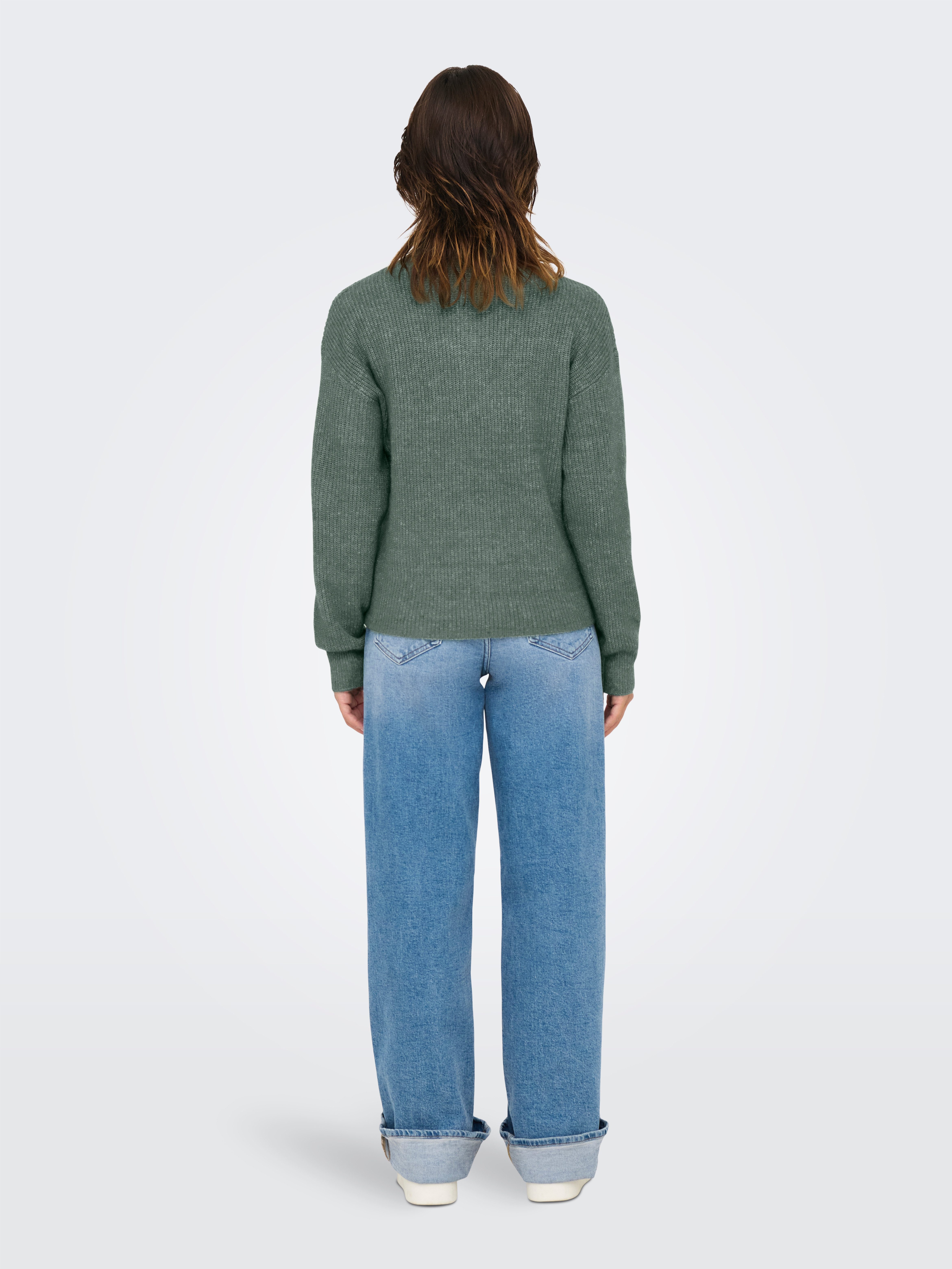 ONLY Strickpullover ONLTOKYO SOLID L/S ZIP PULLOVER KNT NOOS