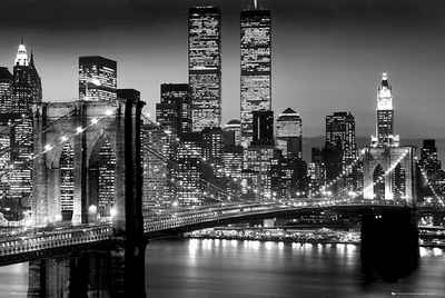 GB eye Poster New York Poster Lights World Trade Center/ Brooklyn Bridge