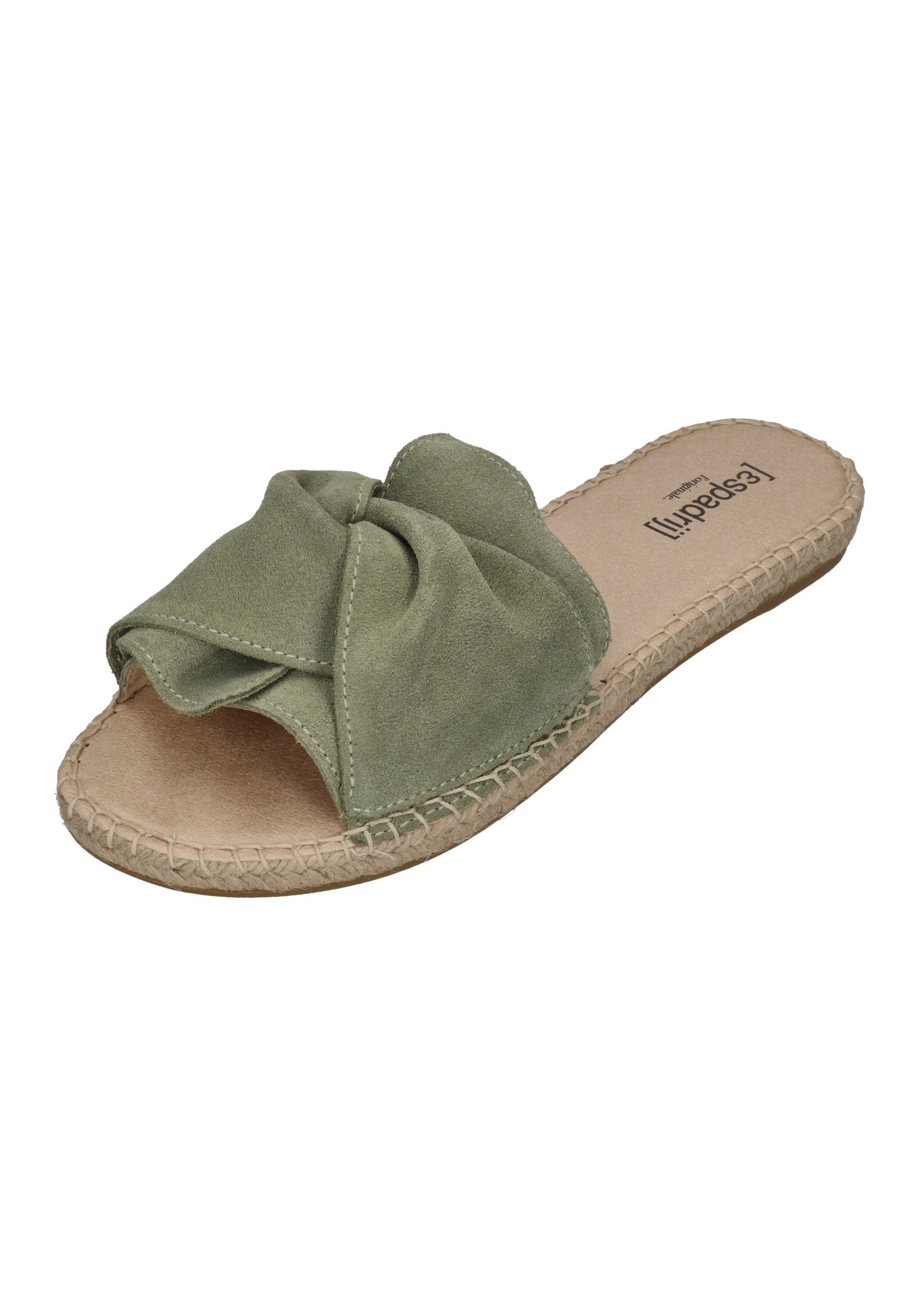 espadrij l´originale PLAGE BOUCLE VELOUR Pantolette Sage
