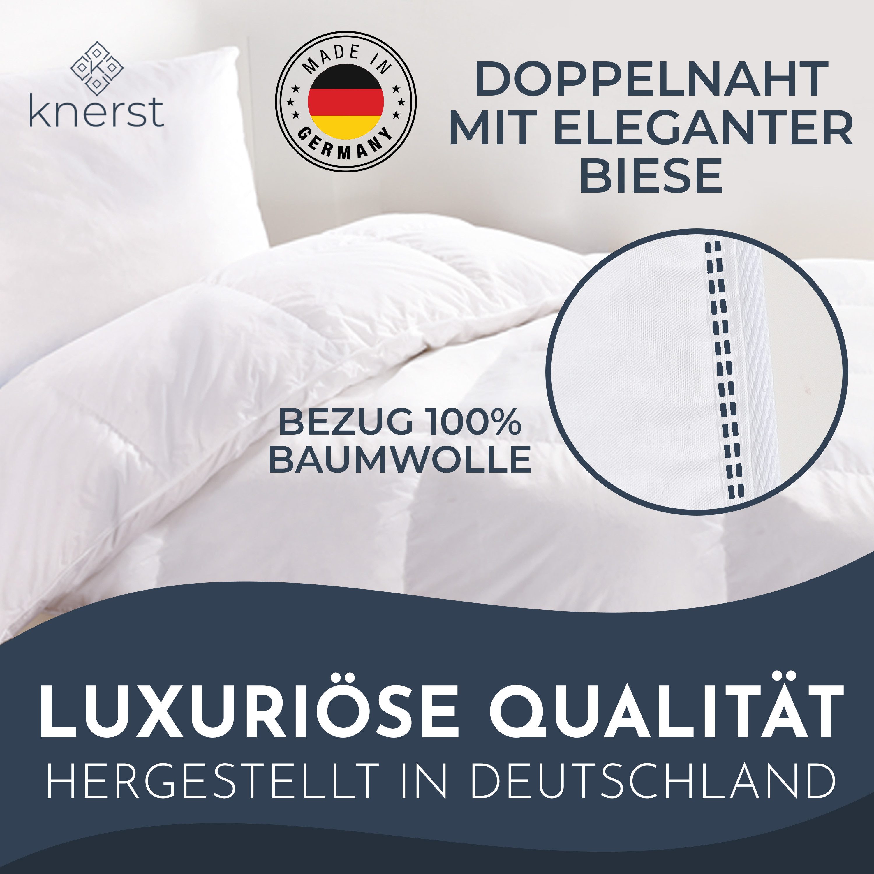 KNERST Daunenbettdecke Daunendecke- Wärmegrad: Extra Warm, günstig online kaufen
