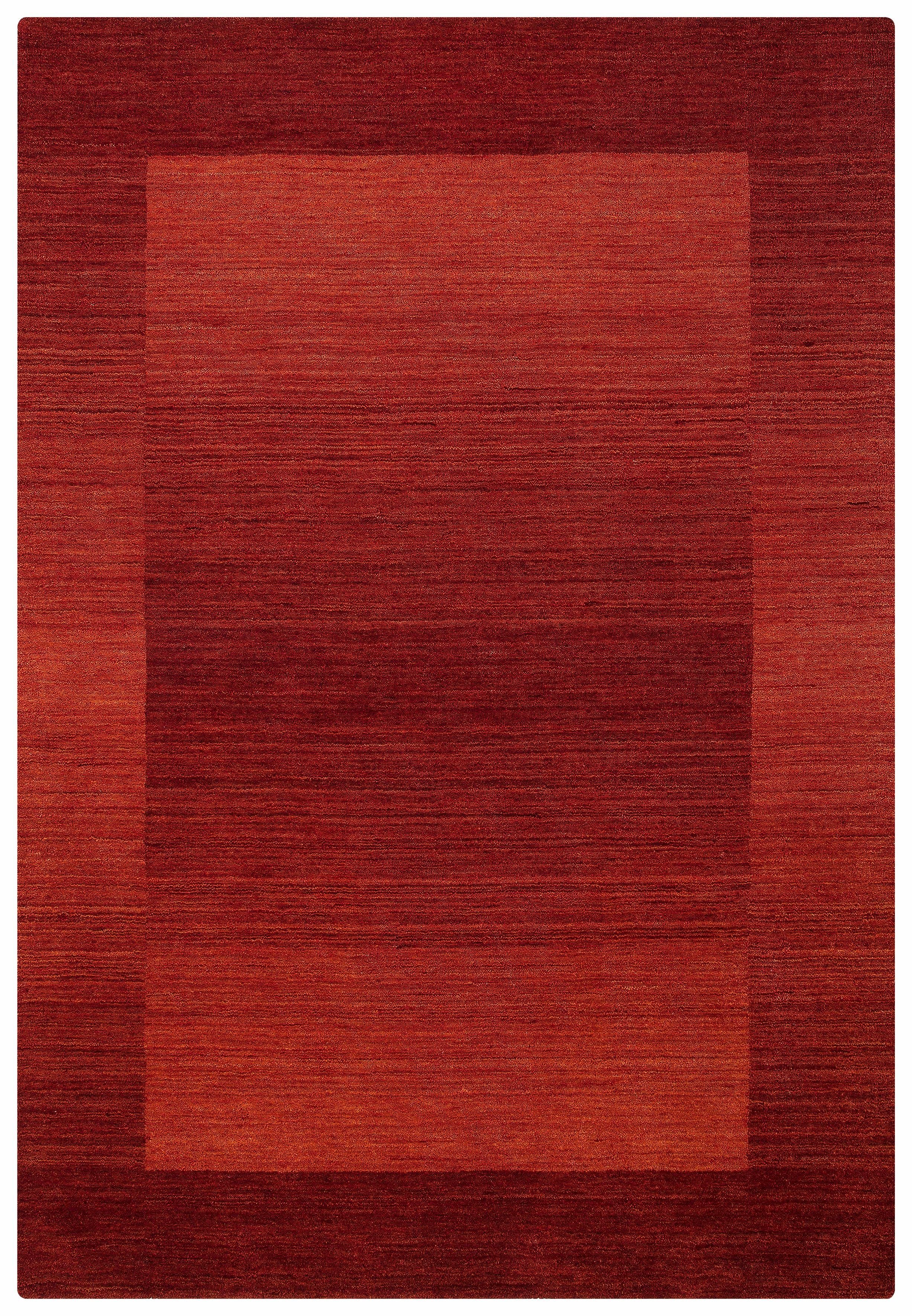 THEKO Wollteppich Gabbeh Super, Handweb, Teppich, Bordüre, reine Wolle, rechteckig, Höhe: 9 mm, Schlafzimmer, Wohnzimmer, Esszimmer, auch als Läufer und Bettumrandung