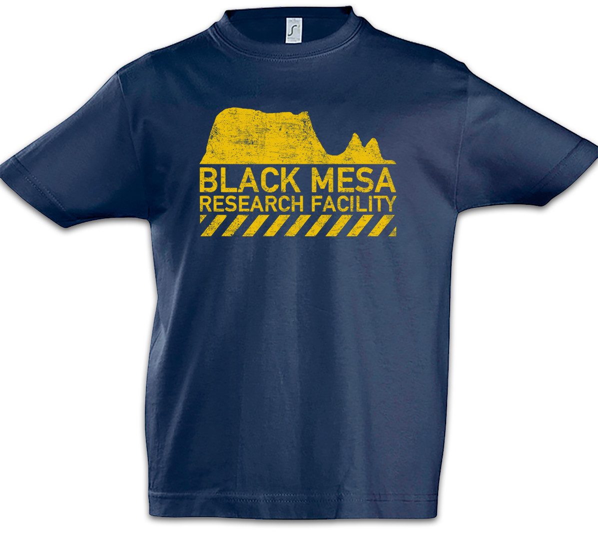 Print-Shirt Black Mesa Kinder T-Shirt Research Facility Gamer Gaming PC Half Fun