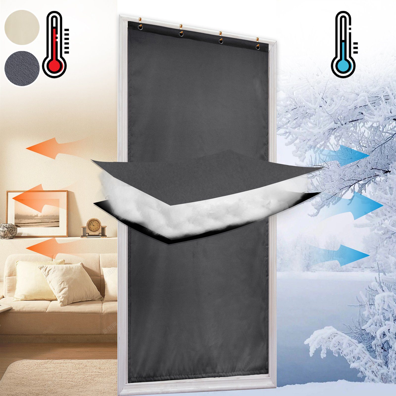 BTTO V&G Türvorhang Türvorhang Thermo Kälteschutz, günstig online kaufen