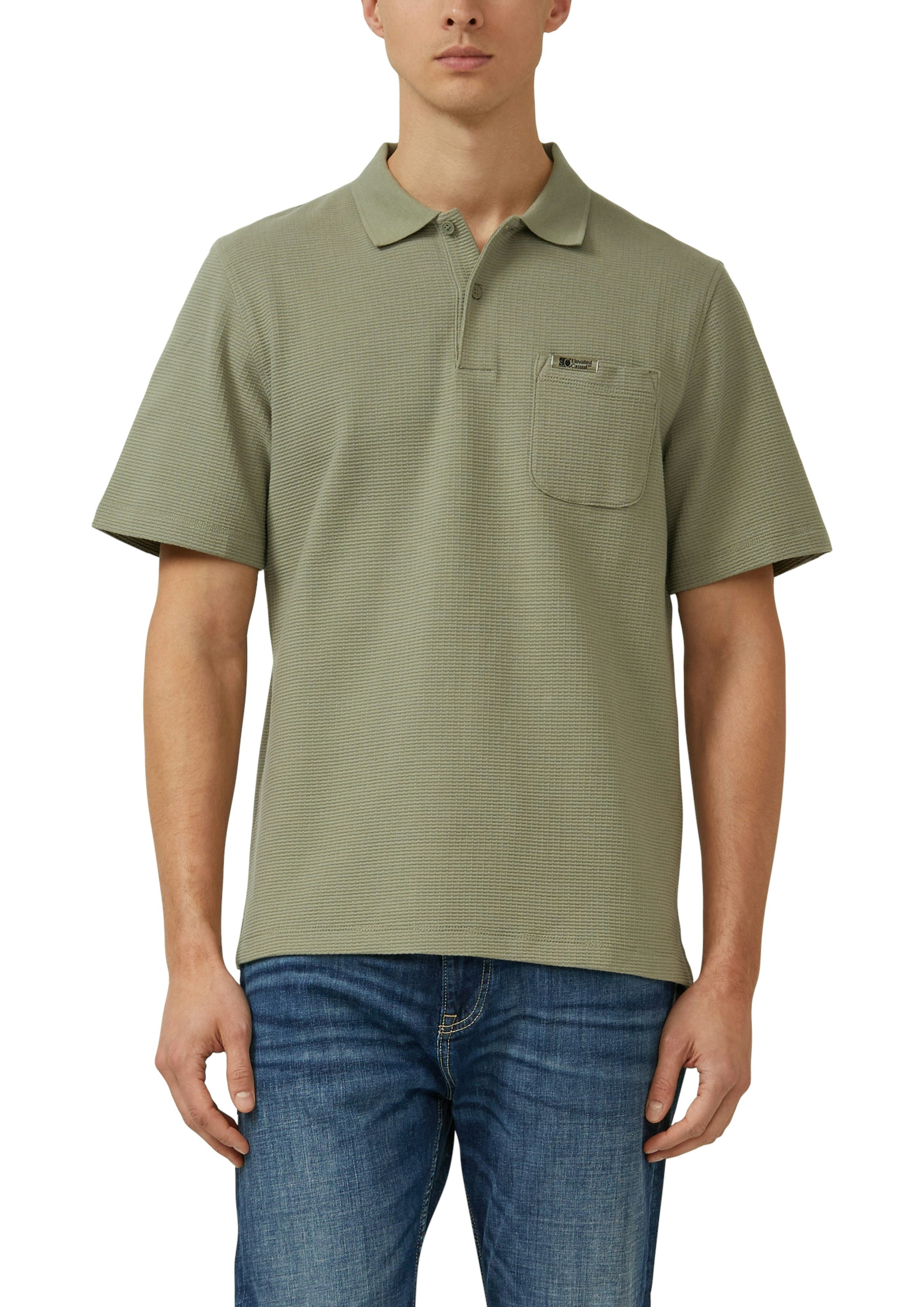 s.Oliver Poloshirt in Waffle-Optik