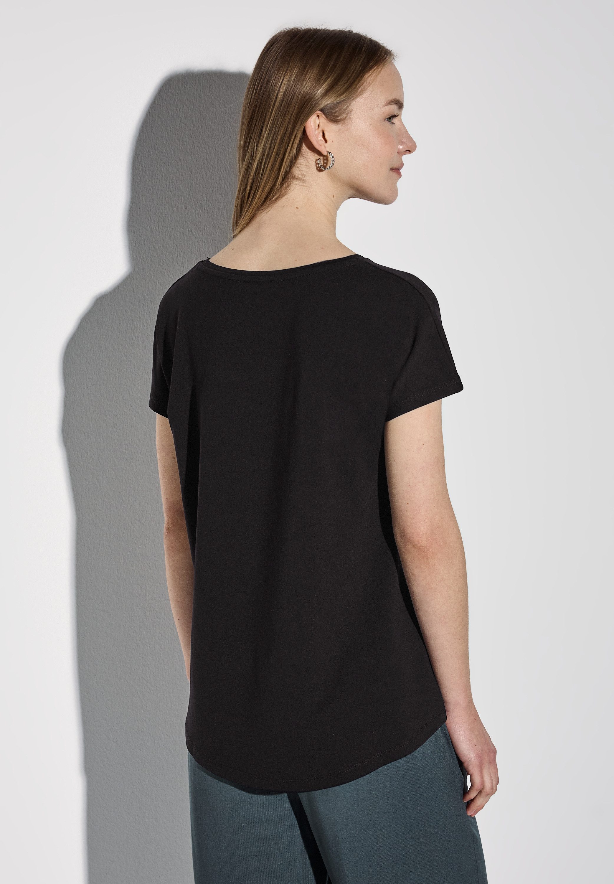 STREET ONE T-Shirt, mit U-Boot-Ausschnitt günstig online kaufen