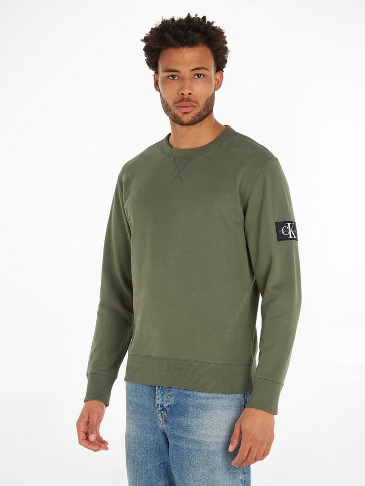 Calvin Klein Jeans Sweatshirt mit BADGE CREW NECK Logopatch