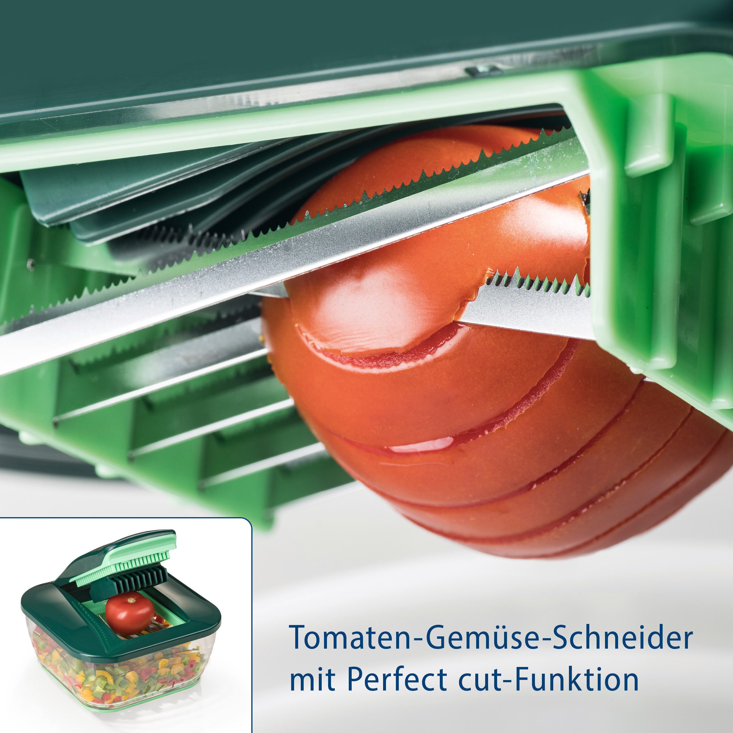 Genius Gemüseschneider Genius Nicer Dicer Chef (15 teilig) Gemüseschneider, gross, Ultra-scharfen Edelstahl-Klingen in G-NOX-Qualität