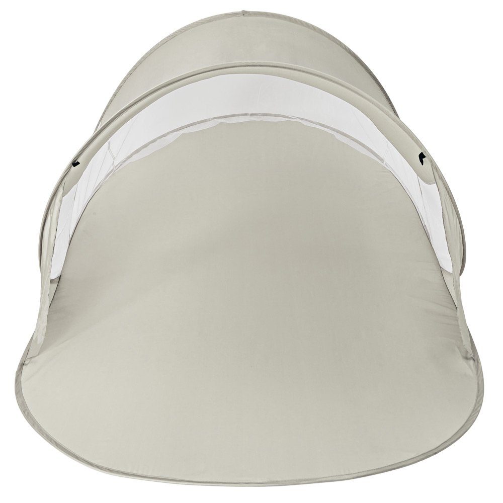 tectake Strandmuschel Pop-Up Strandmuschel, Personen: 2, selbstaufbauend mit Fiberglasgestänge