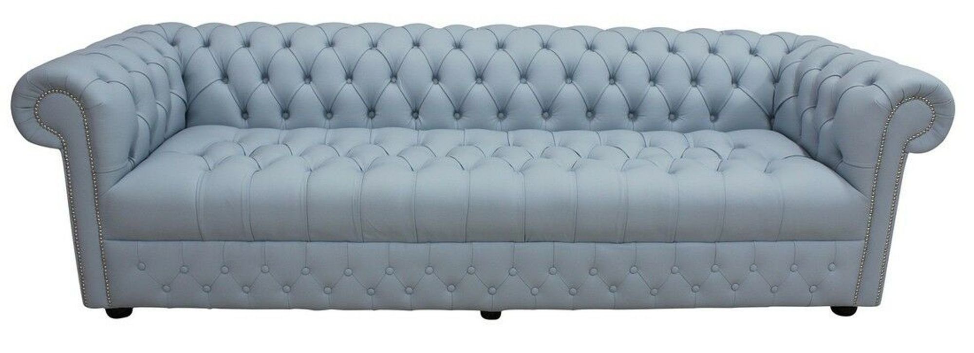 Xlmoebel Chesterfield-Sofa Elegantes Chesterfield-Sofa aus Leder und Textil in edlem Design, Hergestellt in Europa
