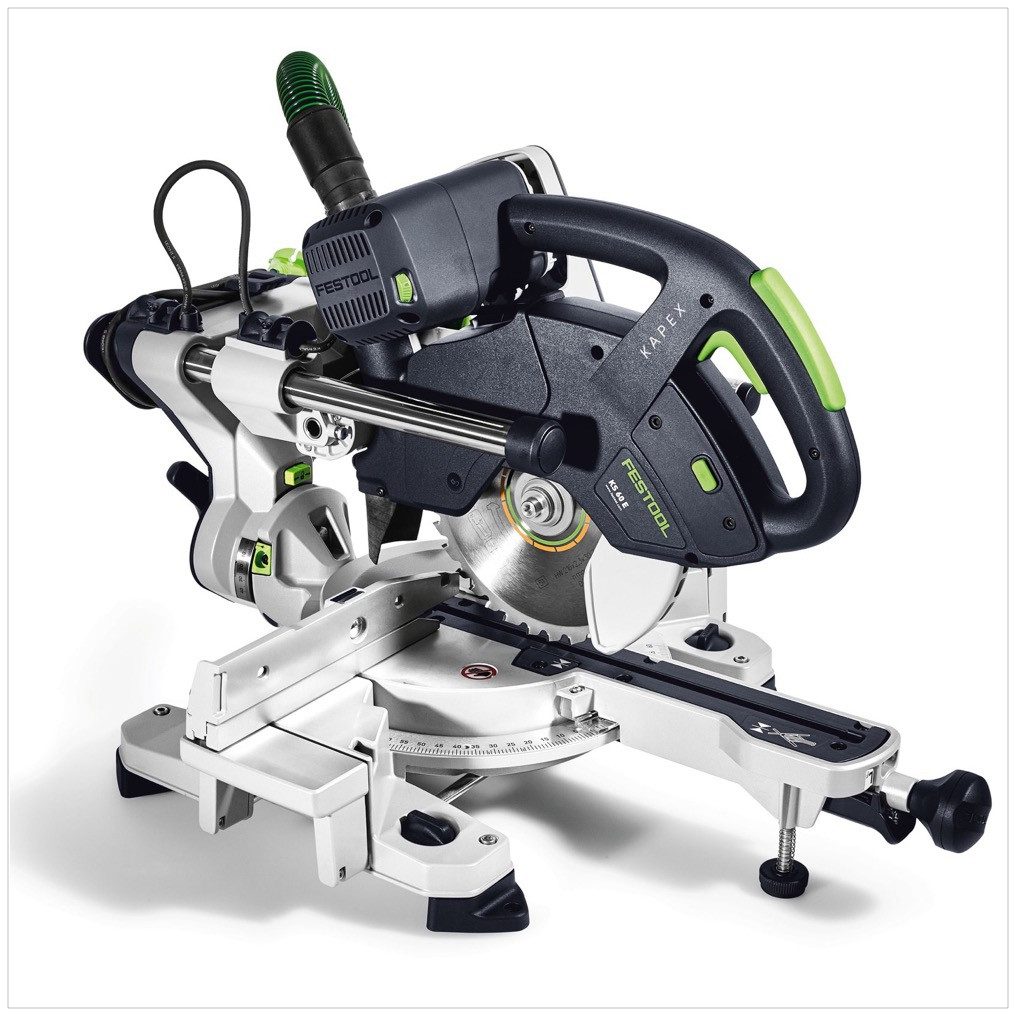 FESTOOL Kompakt-Handkreissäge KS 60 E-Set KAPEX Kapp Zugsäge 1200W 216mm + Sägeblatt HW (561728)