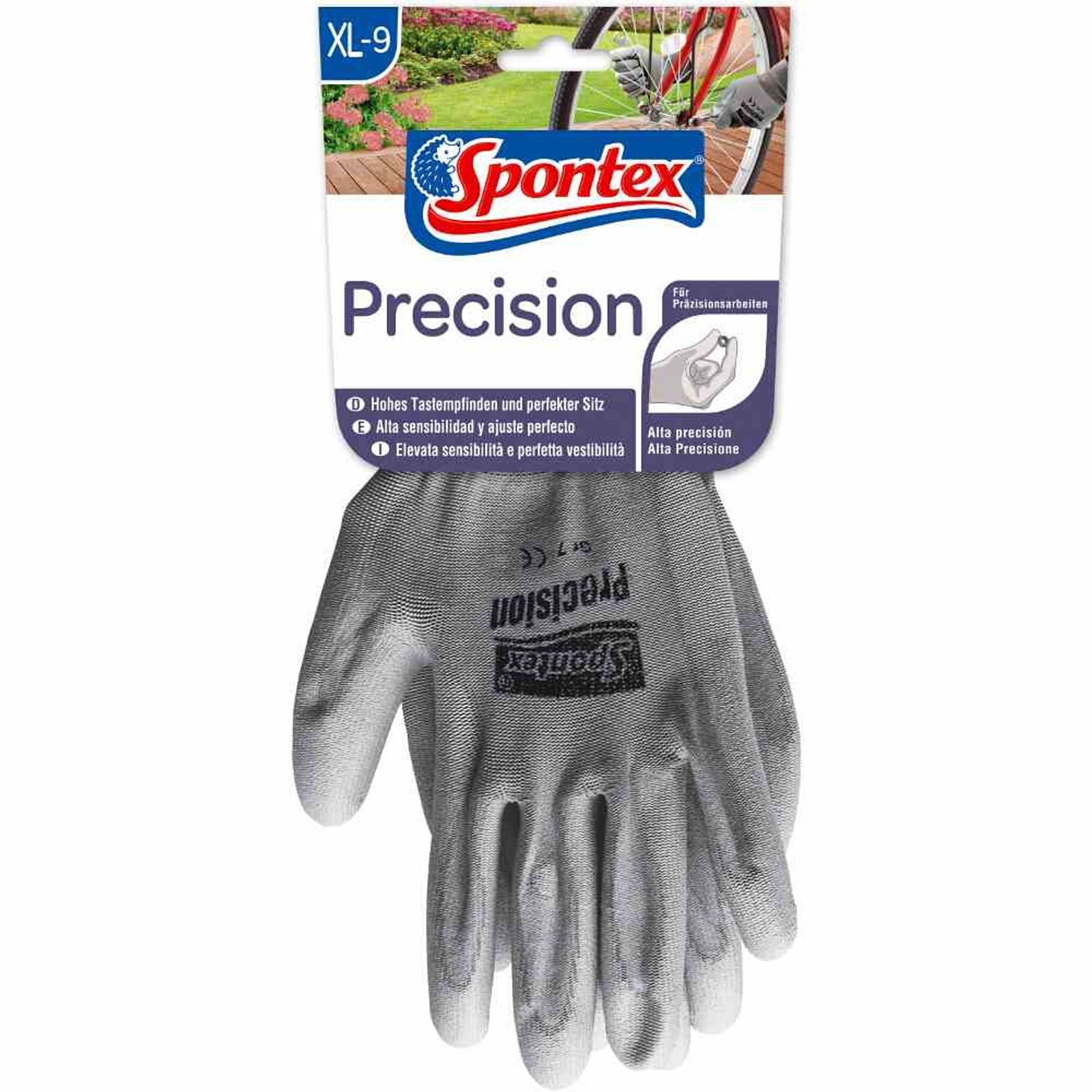 SPONTEX Gartenhandschuhe Gartenhandschuh Precision Gr. 9