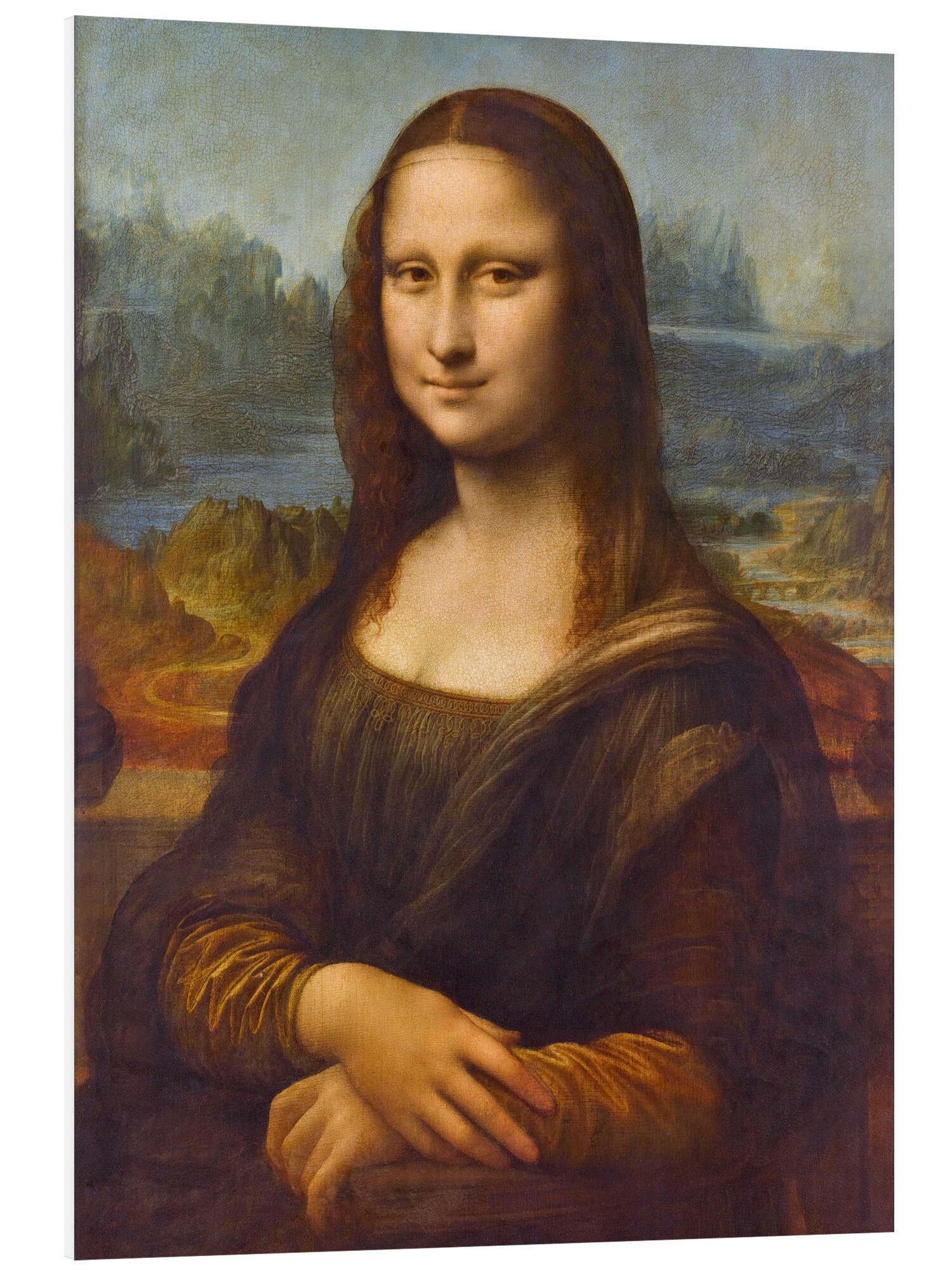 Posterlounge Wandbild Mona Lisa, Leonardo da Vinci, erhältlich als Poster, Leinwandbild, Wandsticker oder Acrylglasbild