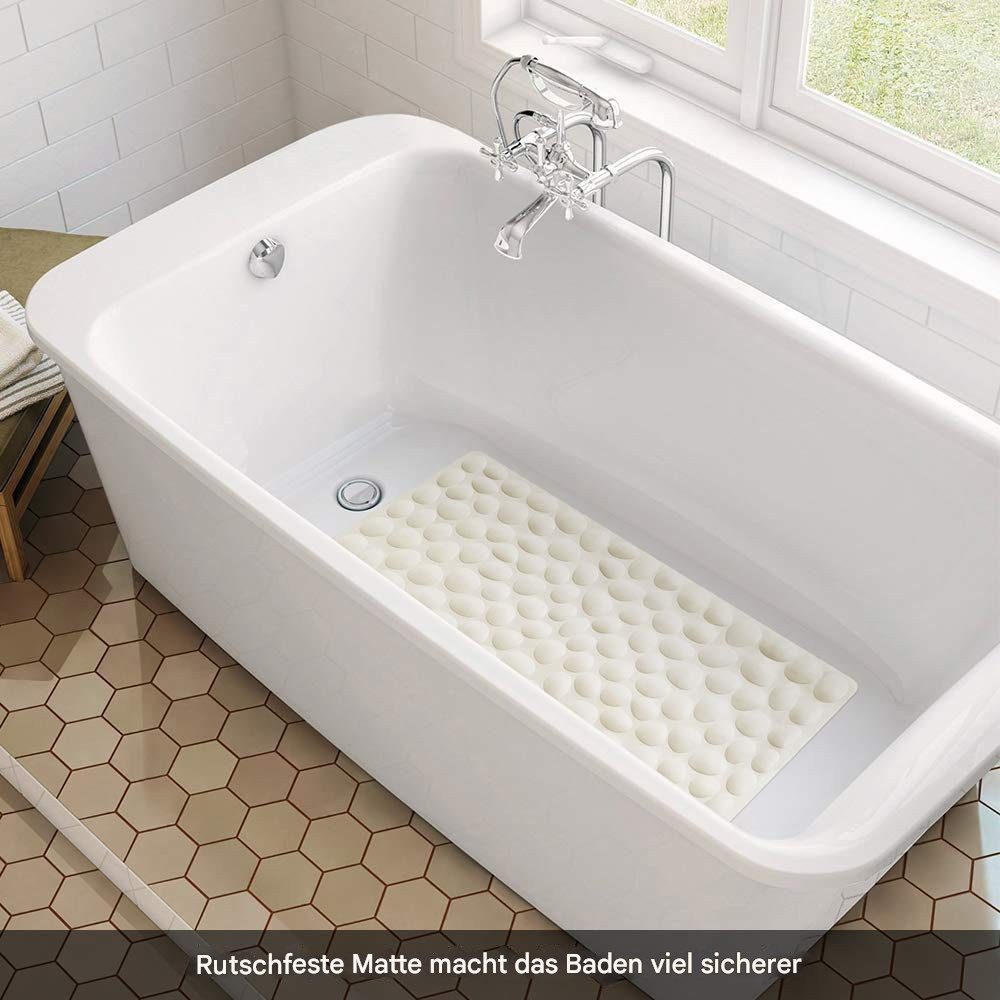 SURFOU Badematte Badewannenmatte rutschfest, Antirutschmatte für Badewanne, Badematte, Maschinenwaschbar, Naturkautschuk, Rechteck 40*80cm, Duschmatte rutschfes – Bild 3 von 5