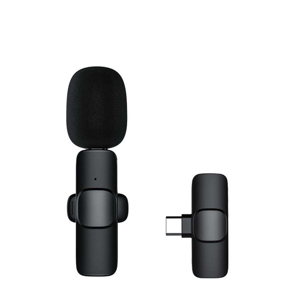 Housruse Mikrofon Lavalier-Mikrofon für Smartphone  Plug-Play-Wireless-Ansteckmikrofon