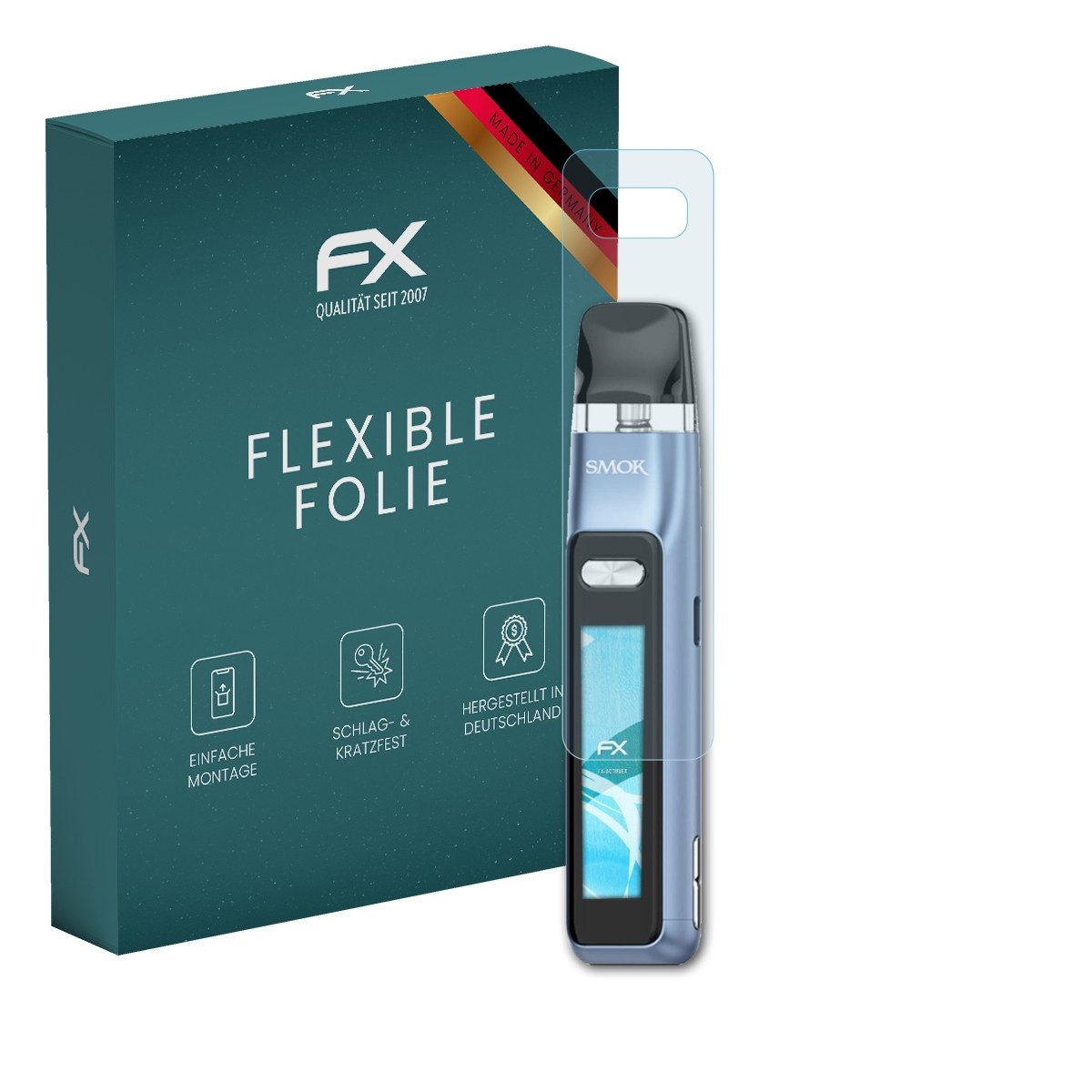 atFoliX Schutzfolie Displayschutzfolie für Smok Novo GT Kit, (2 Folien), Ultraklar und flexibel
