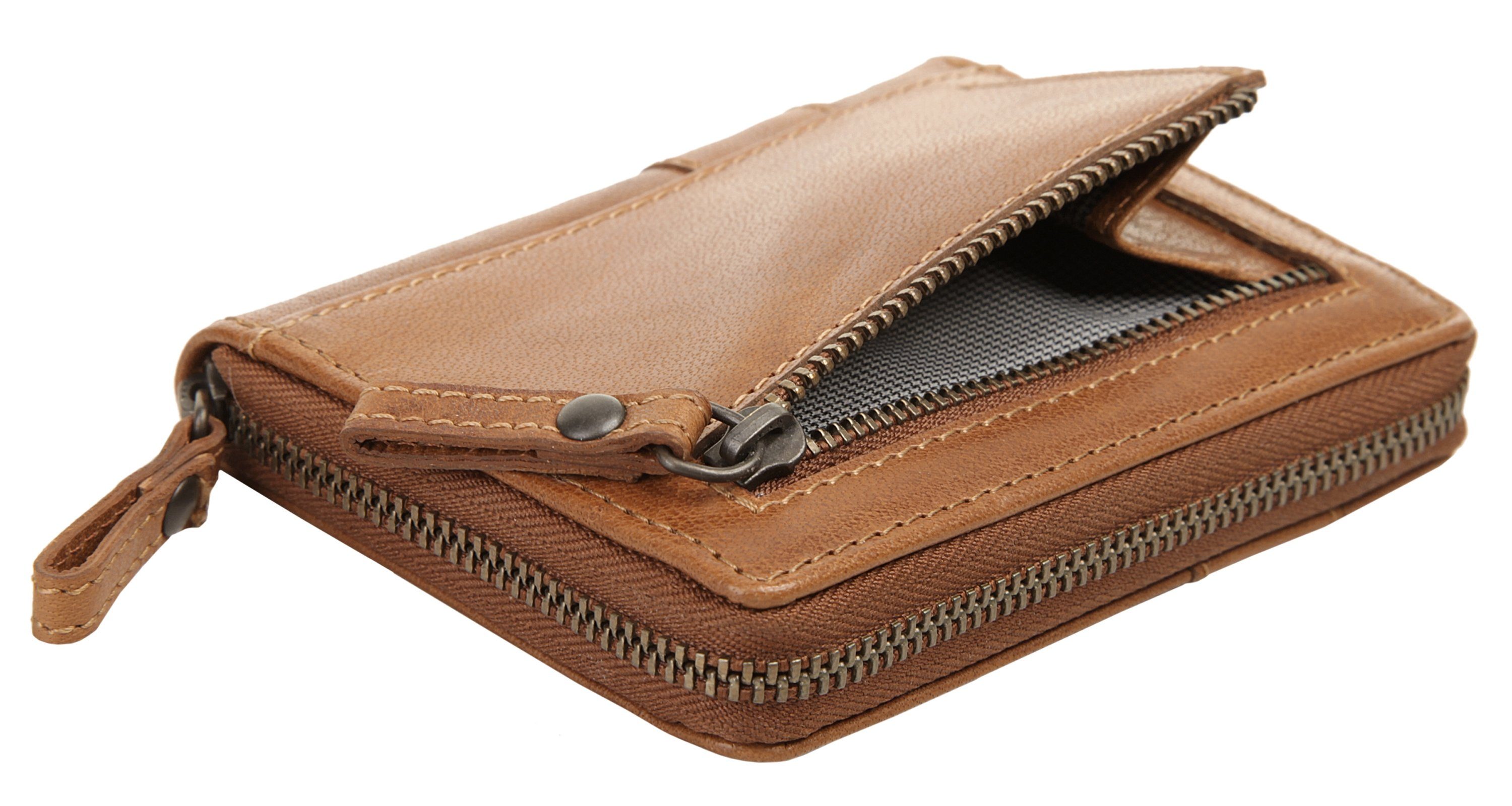 Spikes & Sparrow Geldbörse RFID, echt Leder