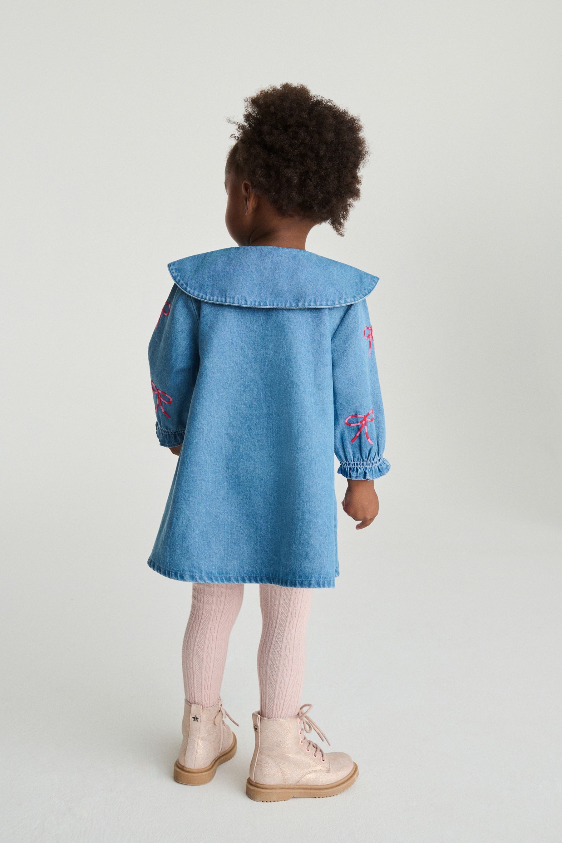 Next Jeanskleid Denim-Kleid mit Kragen (1-tlg) günstig online kaufen