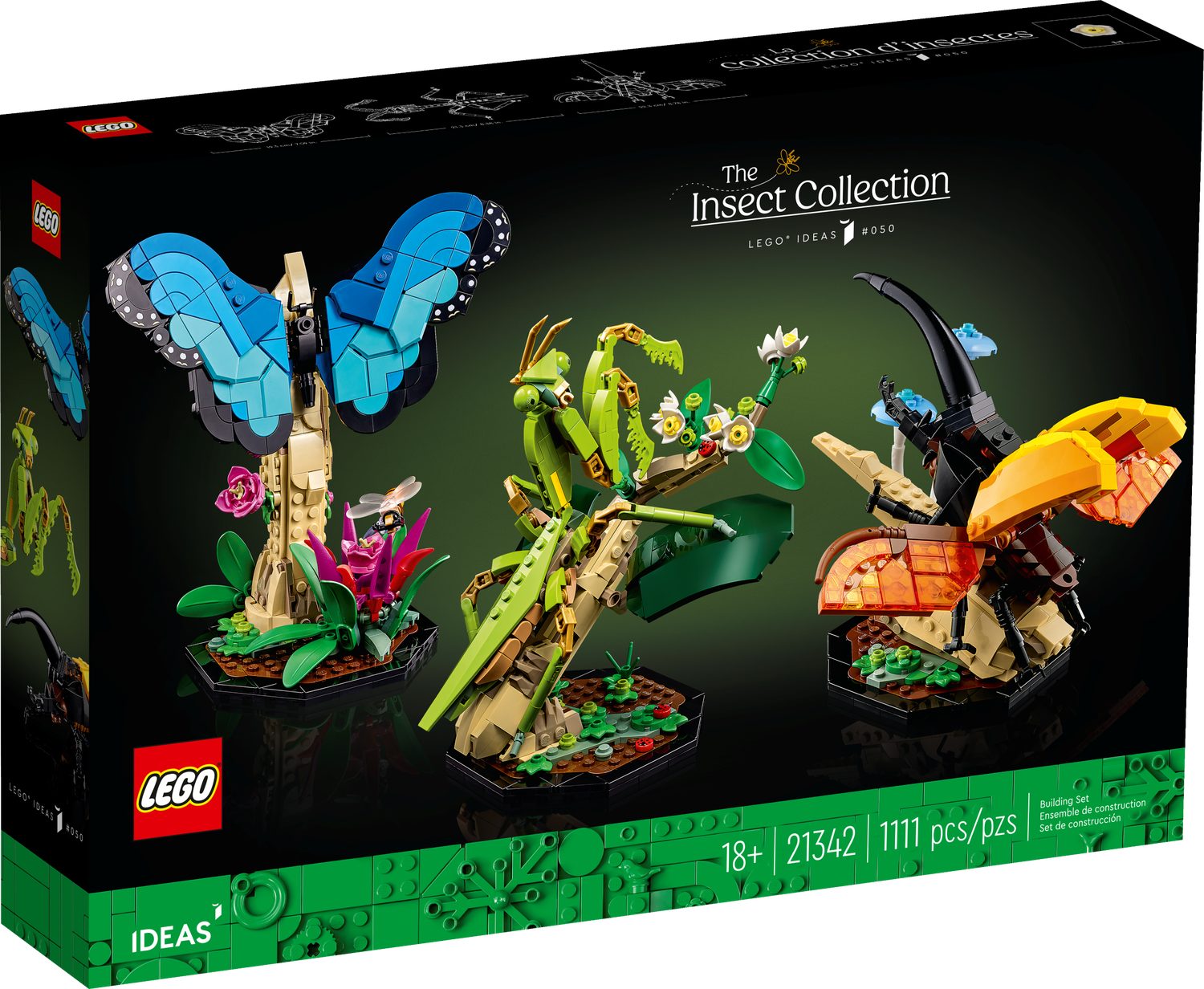 LEGO® LEGO® Ideas 21342 Die Insektensammlung Spielbausteine, (Set, 1111 St. günstig online kaufen