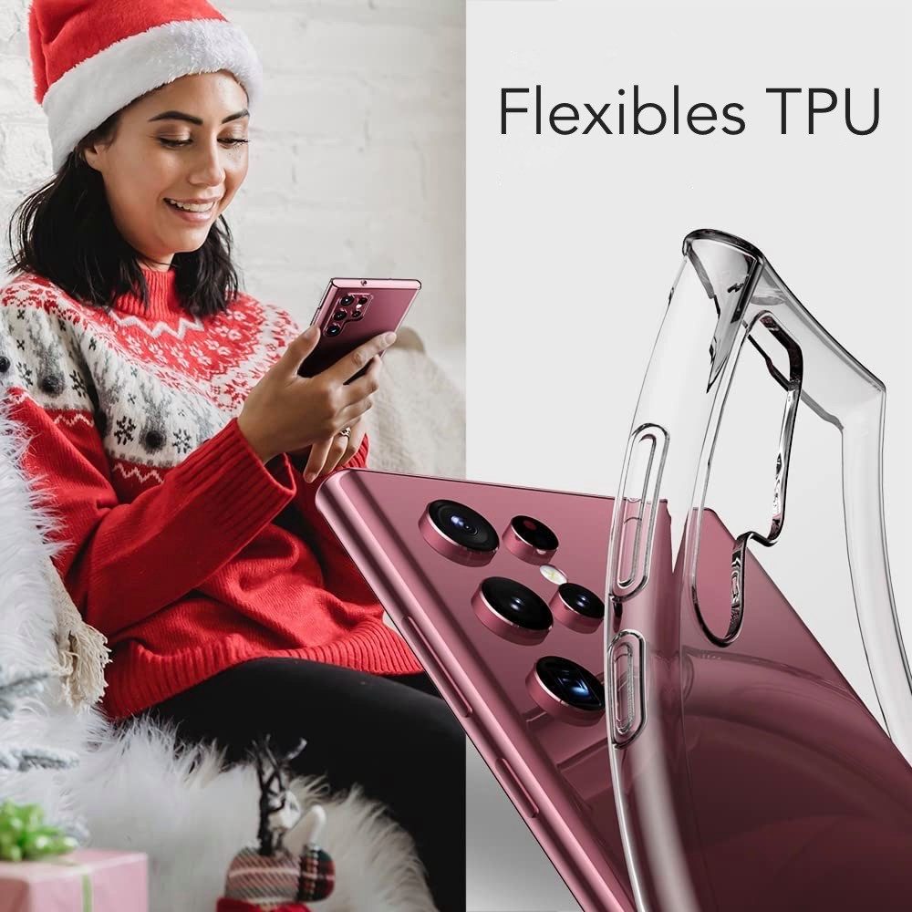 AVANA Handyhülle für Samsung Galaxy S25 / Plus / Ultra Hülle Silikon Schutzhülle Case, Klar Bumper, Slim-Fit Cover, Transparent