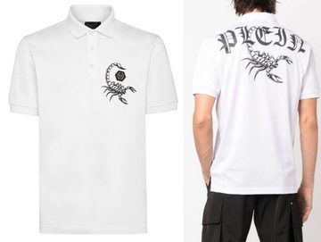 PHILIPP PLEIN Poloshirt PHILIPP PLEIN Scorpion Polo Shirt Polohemd Logo Patch Hemd T-shirt New