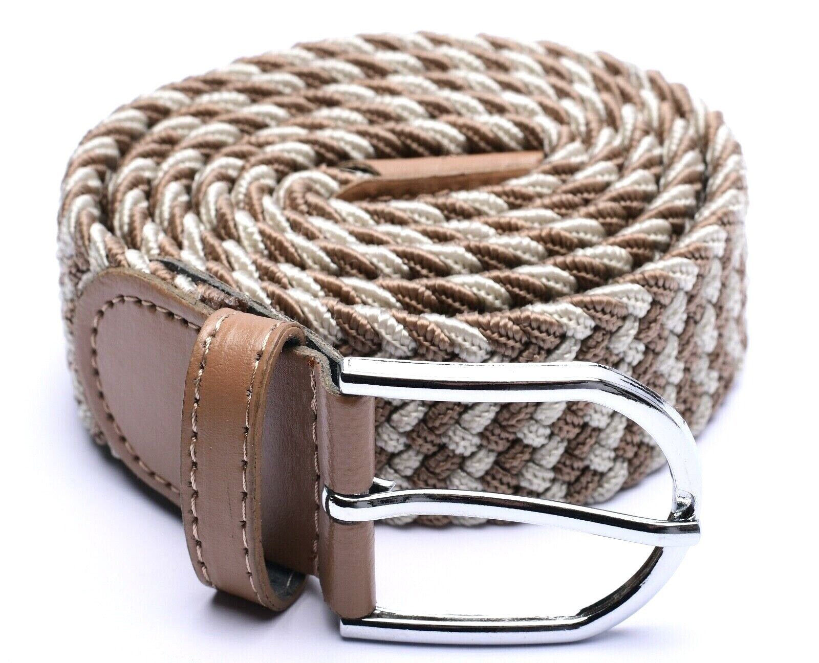 Kongs Flechtgürtel Elastischer Gürtel 105cm dehnbar bis 120 cm unisex Metal günstig online kaufen