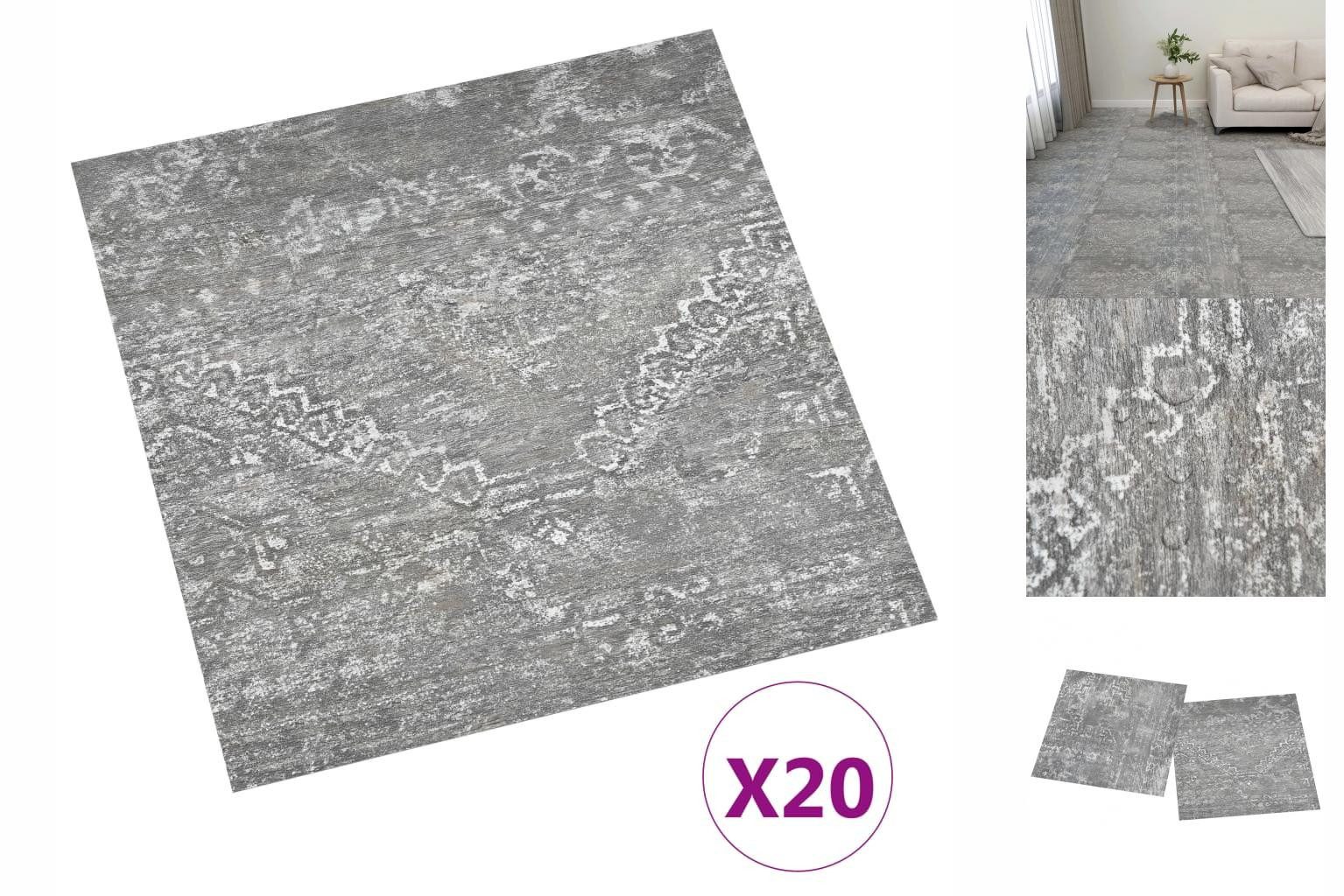 vidaXL Ламинат PVC Ламинатböden Selbstklebend Dielen Bodenbelag Boden Fliesen 20 Stk