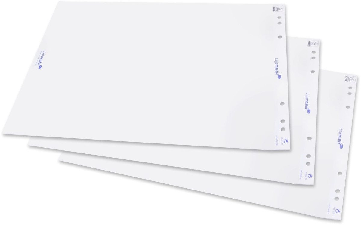 LEGAMASTER Flipchartblock Flipchart-Papier 65x98cm 20 Blatt blanko VE=5 Stück