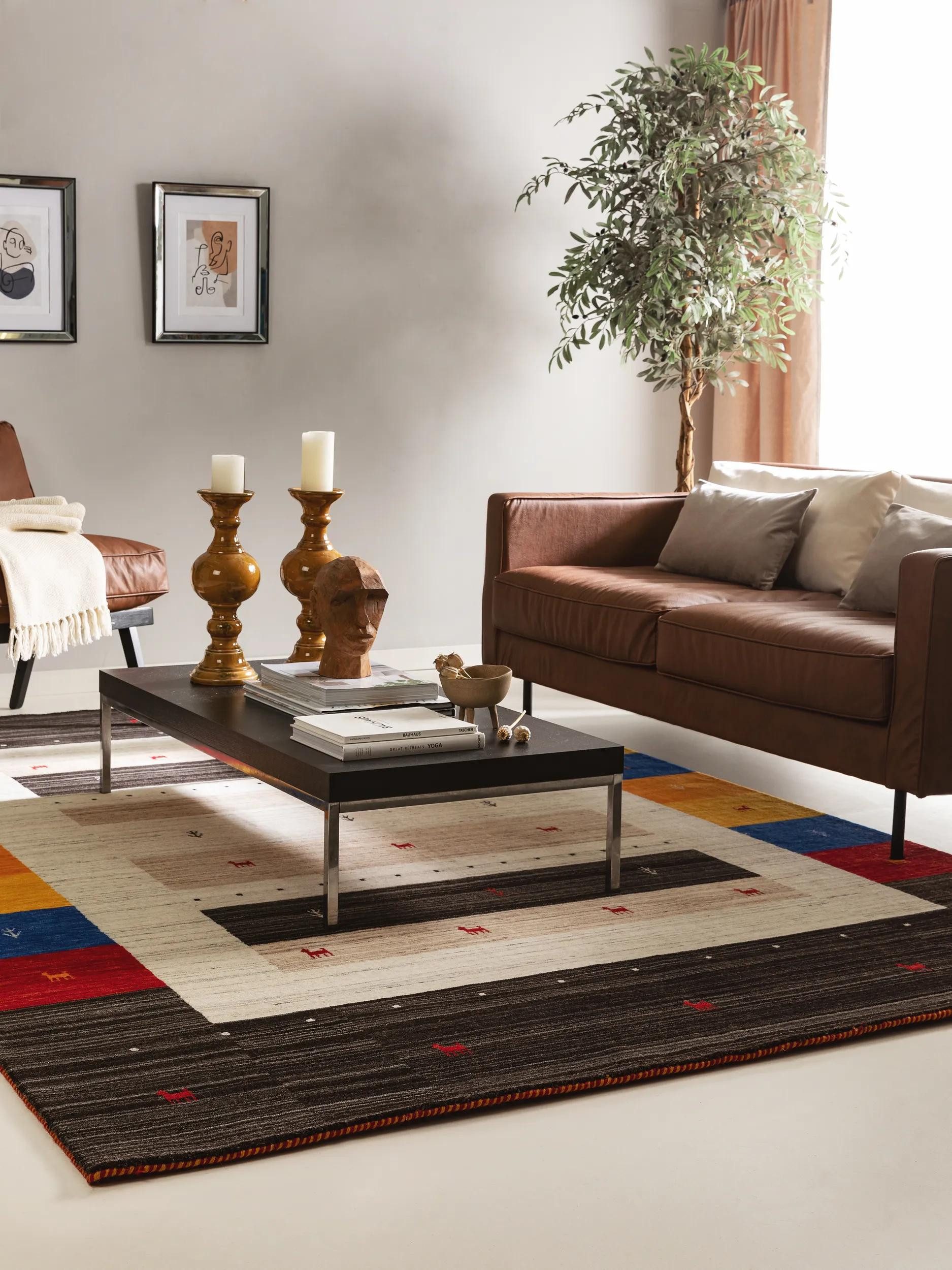 benuta Wollteppich Jamal, rechteckig, Höhe: 6 mm, Wolle, Teppich Wohnzimmer, Schlafzimmer, Esszimmer, Flur, Hygge