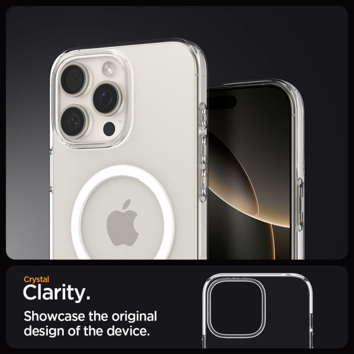 Spigen Handyhülle Liquid Crystal mit Magnetfunktion Kompatibel mit iPhone 16 Pro Max 6,9, Integrierte Magnetfunktion für stabiles kabelloses Laden