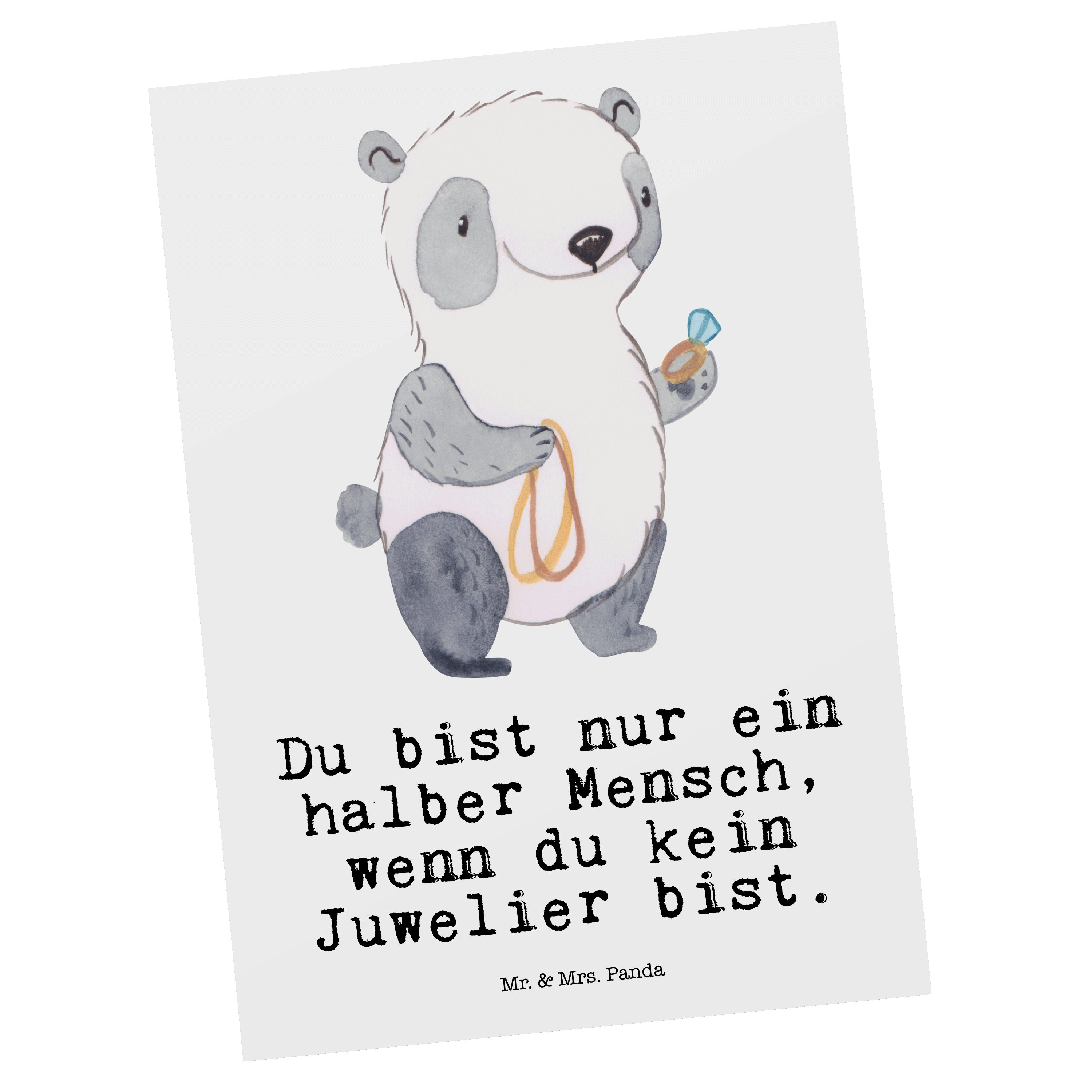 - mit Kollegin, Mrs. Postkarte & Geschenk, Juwelier Eröffnung, Schm Weiß Herz - Mr. Firma, Panda