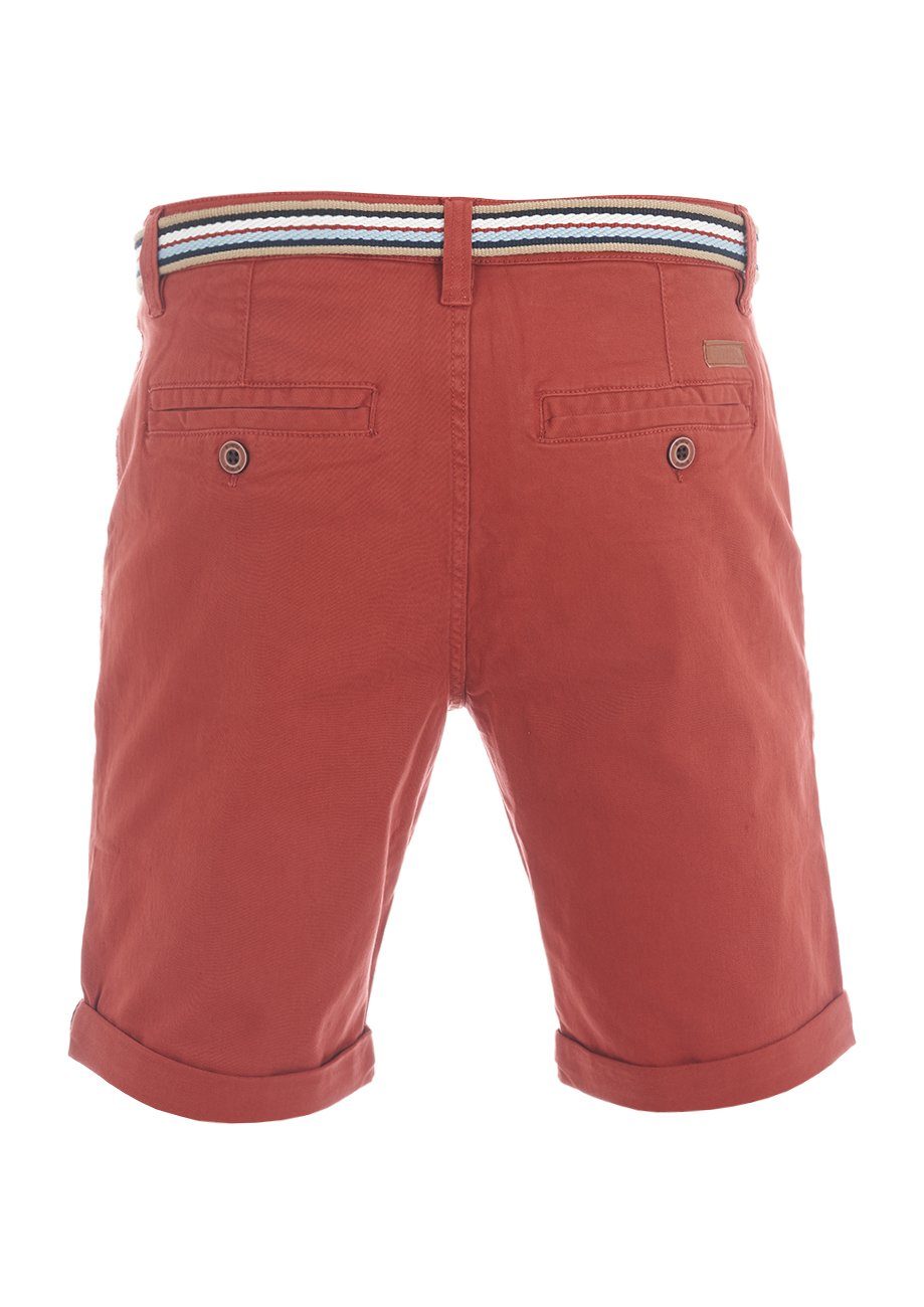riverso Chinoshorts Herren Shorts RIVKlaas Regular Fit Bermudashorts mit Gürtel