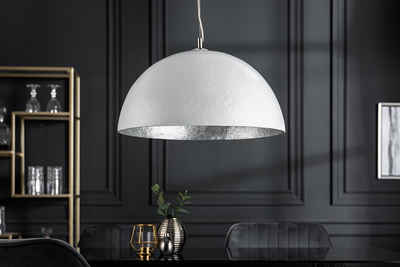 riess-ambiente Hängeleuchte »GLOW 50cm weiß / silber«, ohne Leuchtmittel, Wohnzimmer · Metall · Esszimmer · Modern Design