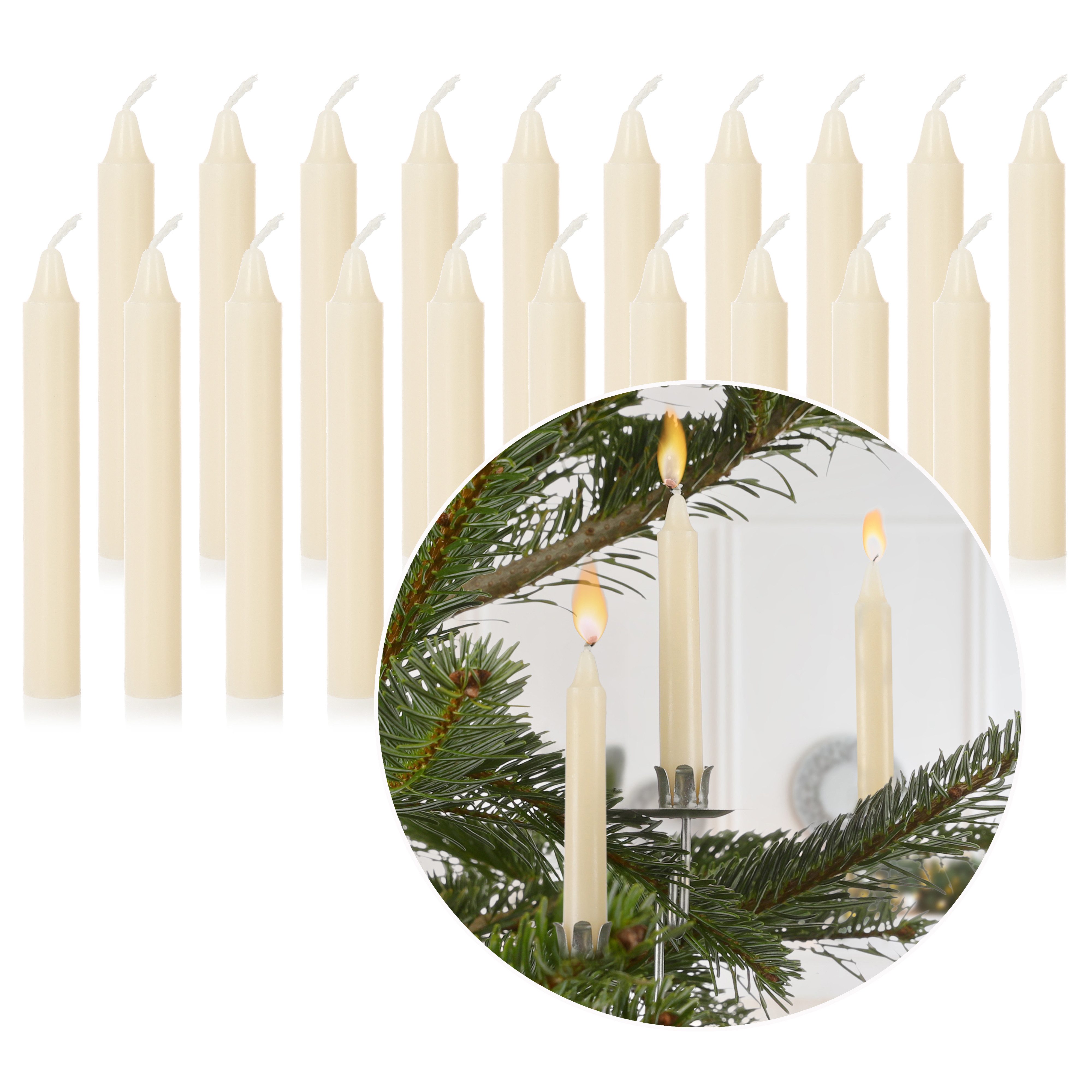 Nordstern Geburtstagskerze Baumkerzen & Pyramidenkerzen (Set, 20er), Kerzen günstig online kaufen