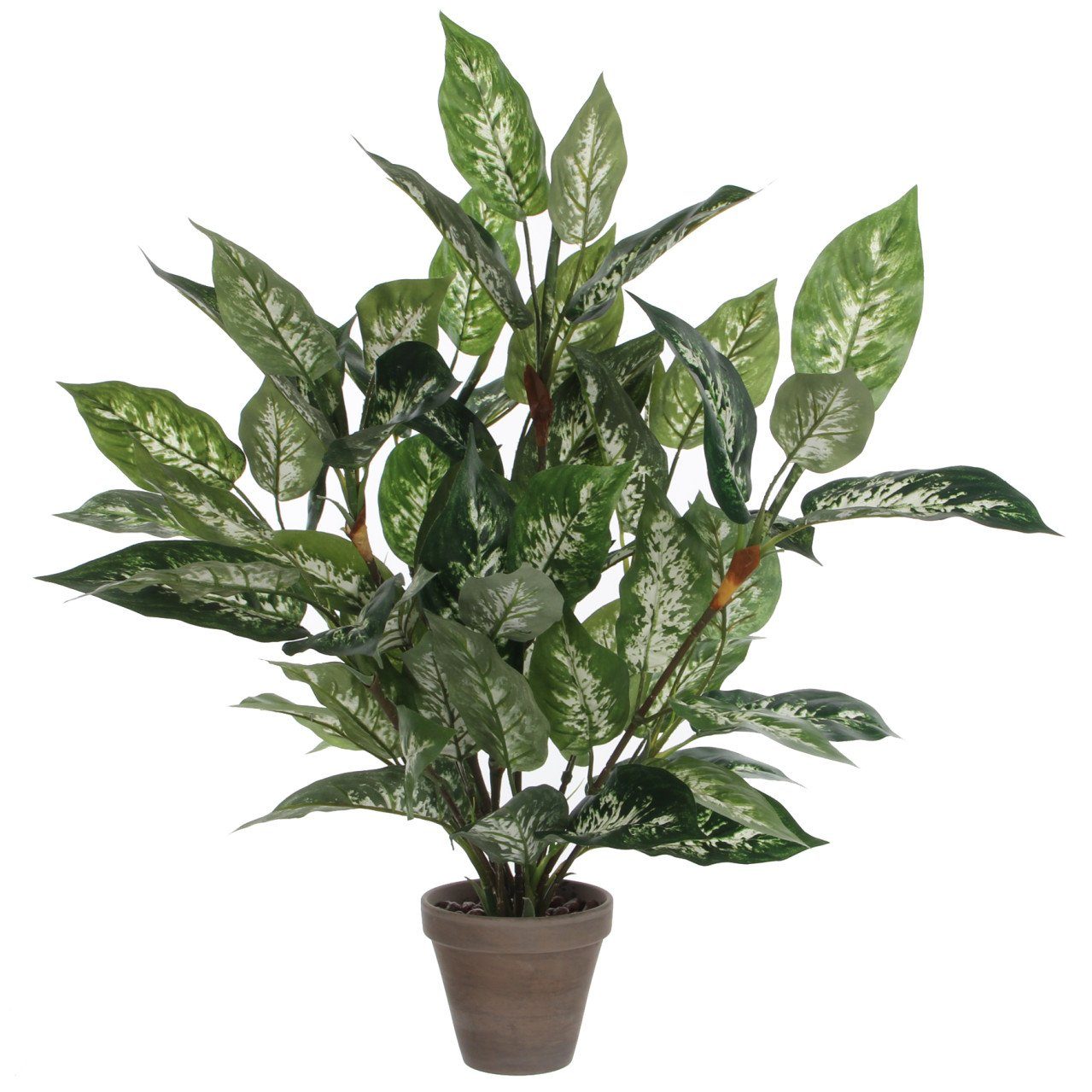 Kunstpflanze Mica Kunstpflanze Dieffenbachia grün im Topf 15,5